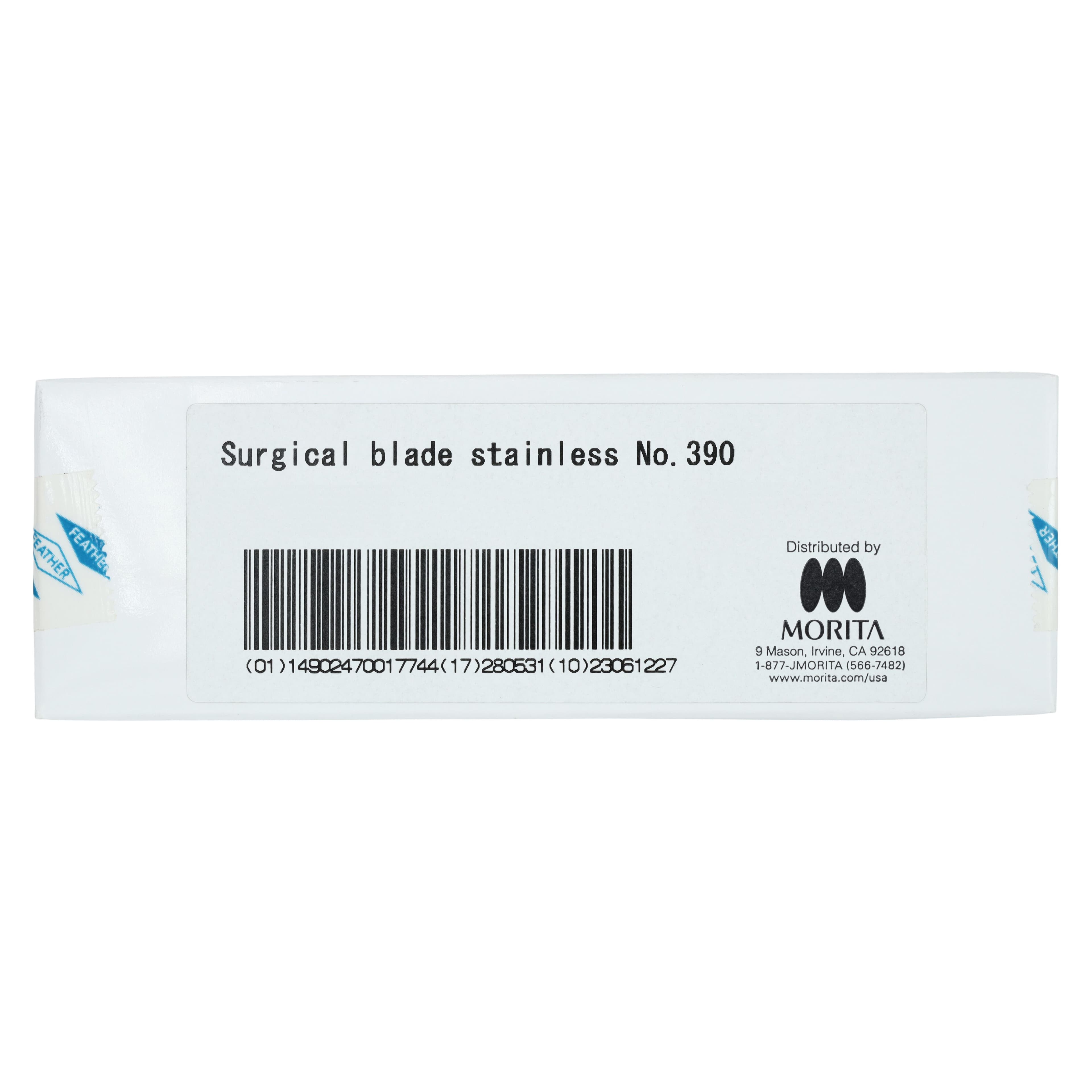 Feather Microsurgical Blade #390, Single-Sided, Sterile, Stainless Steel, 10/Box, 27-07970007 thumbnail 4