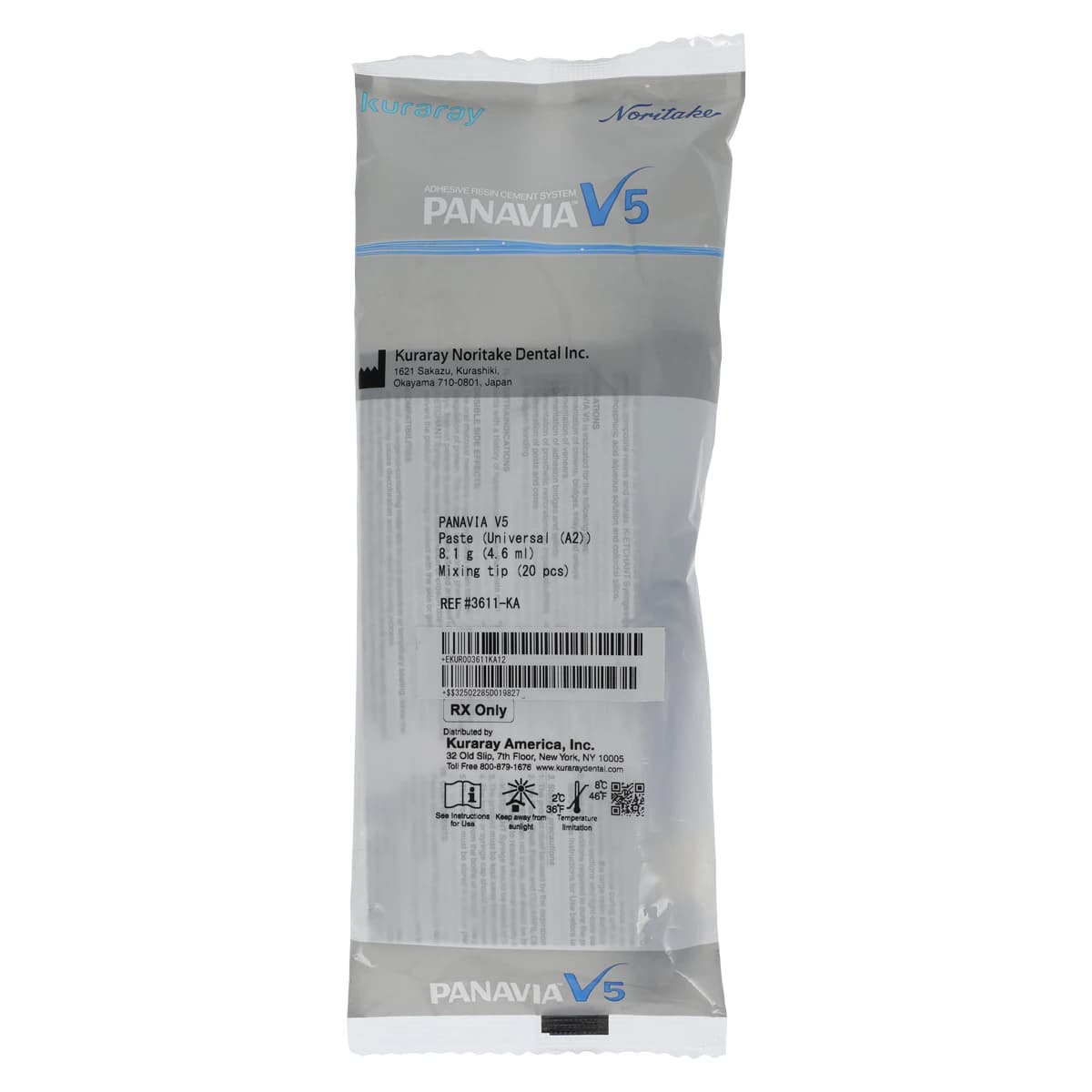 Panavia V5 Paste Universal A2 Syringe 4.6mL with Mixing Tips, 3611KA thumbnail 2
