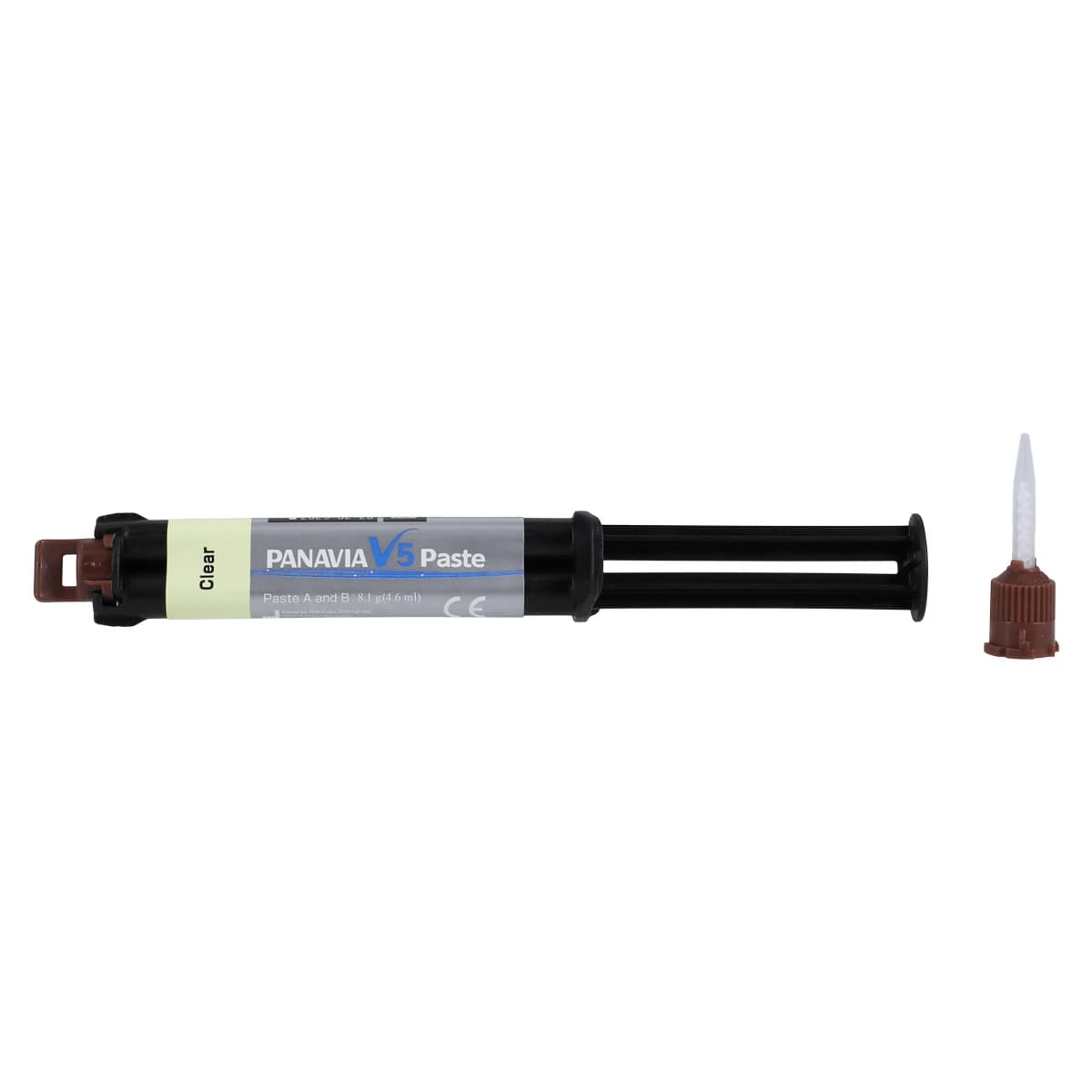 Panavia V5 Universal Resin Cement Paste, Clear, 4.6 mL Syringe with 20 Mixing Tips, 3612KA - PANAVIA V5 Paste Clear Ea - Image 1