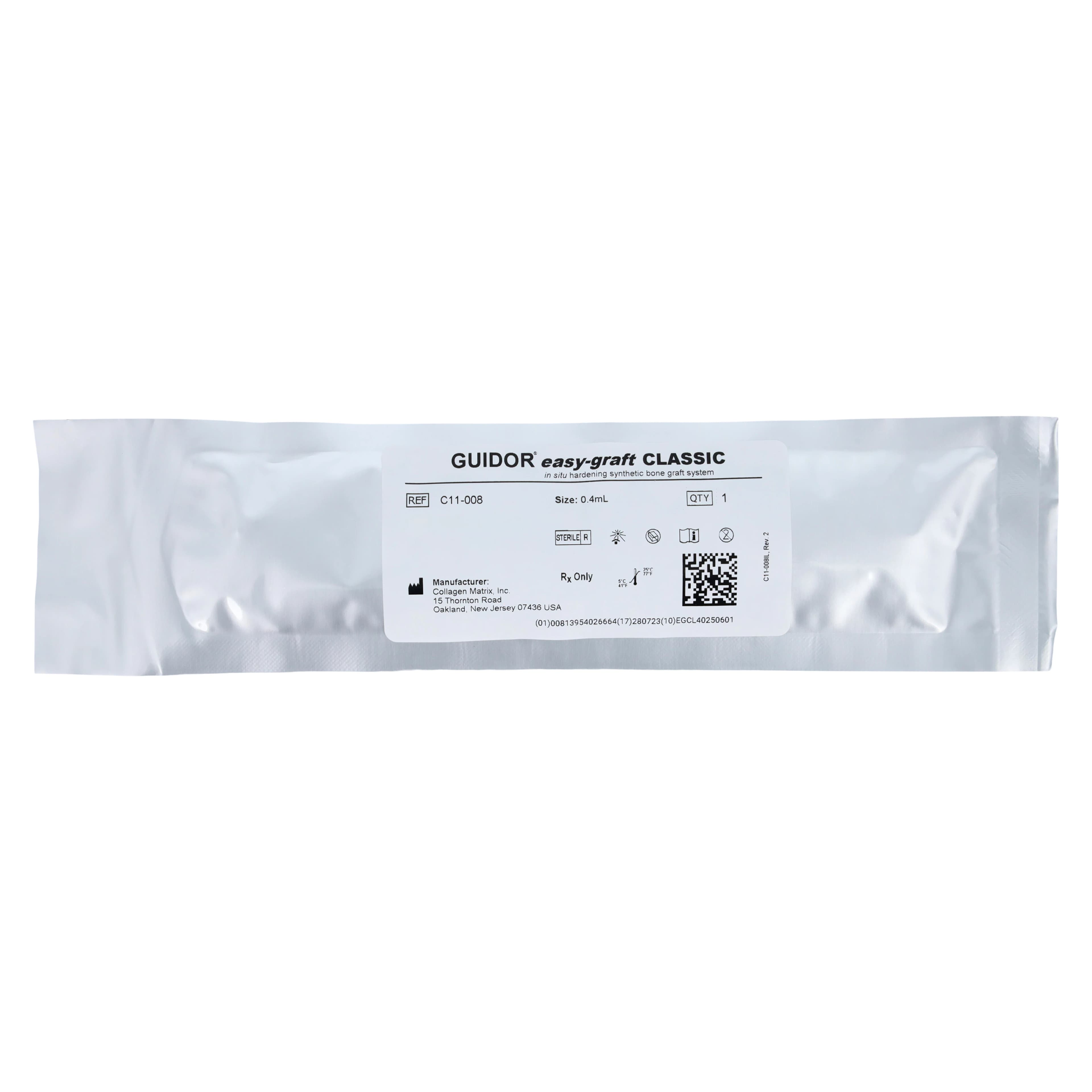 GUIDOR easy-graft CLASSIC Alloplastic Bone Grafting System, Large, 0.4 ml Syringe, 3/Pk, C11-008 thumbnail 2