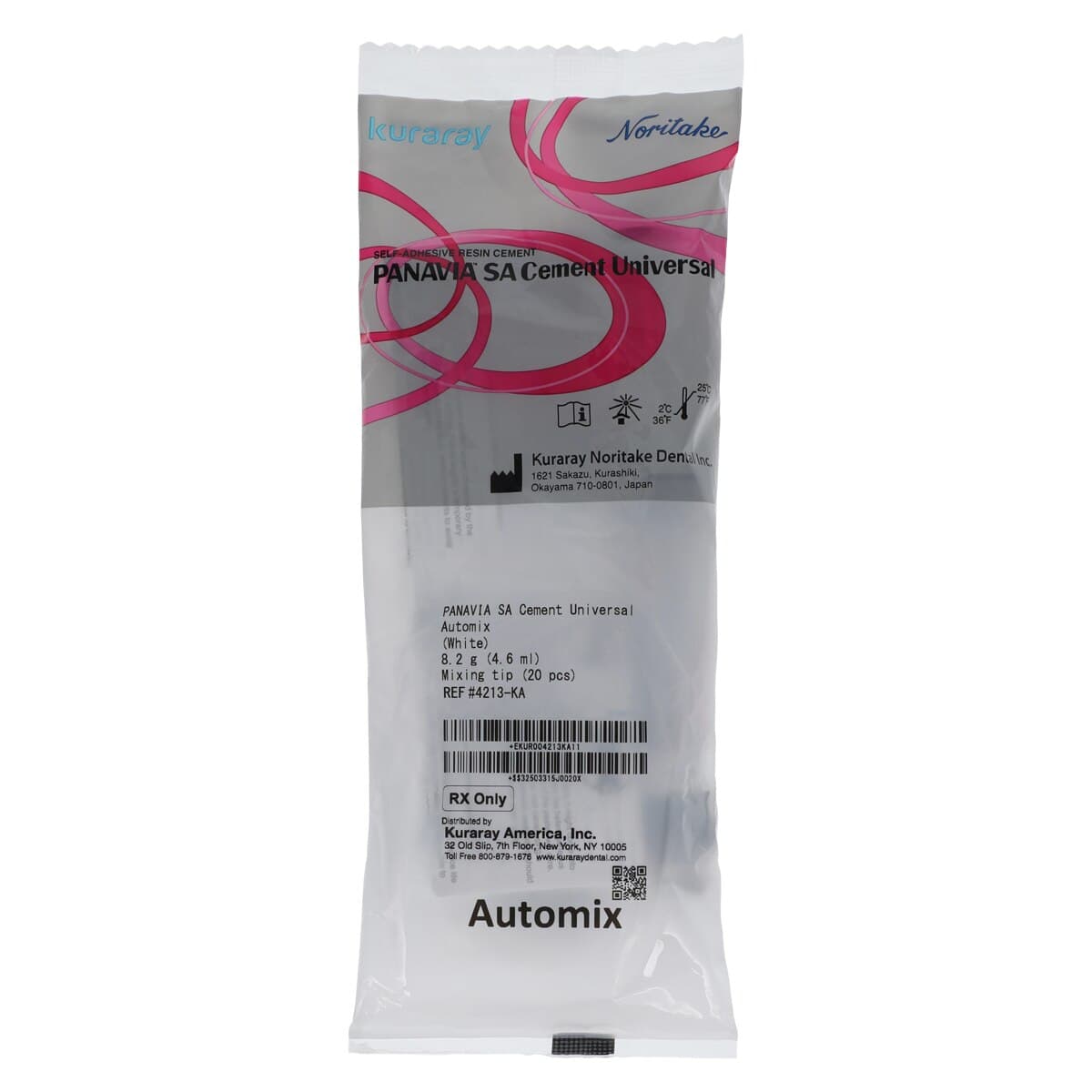 Panavia SA Cement Universal Automix Refill, White, 4.6 mL (8.2 g) Syringe with 20 Mixing Tips, 4213KA thumbnail 2
