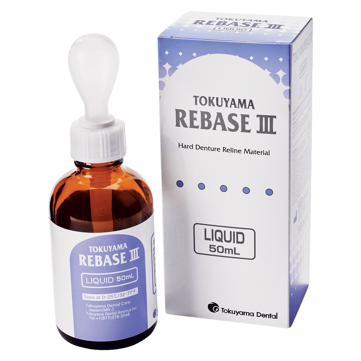 Tokuyama Rebase III Denture Reline Liquid, 50 mL Bottle, Refill, 20662 thumbnail 2