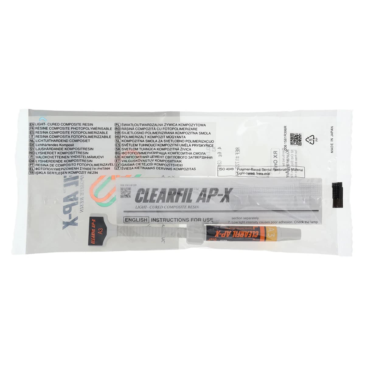 Clearfil AP-X Light-Cure Microhybrid Composite, Syringe Refill, Universal Viscosity, A3 Shade, 2 ml (4.6 g), 1/Pk, 1722KA thumbnail 2