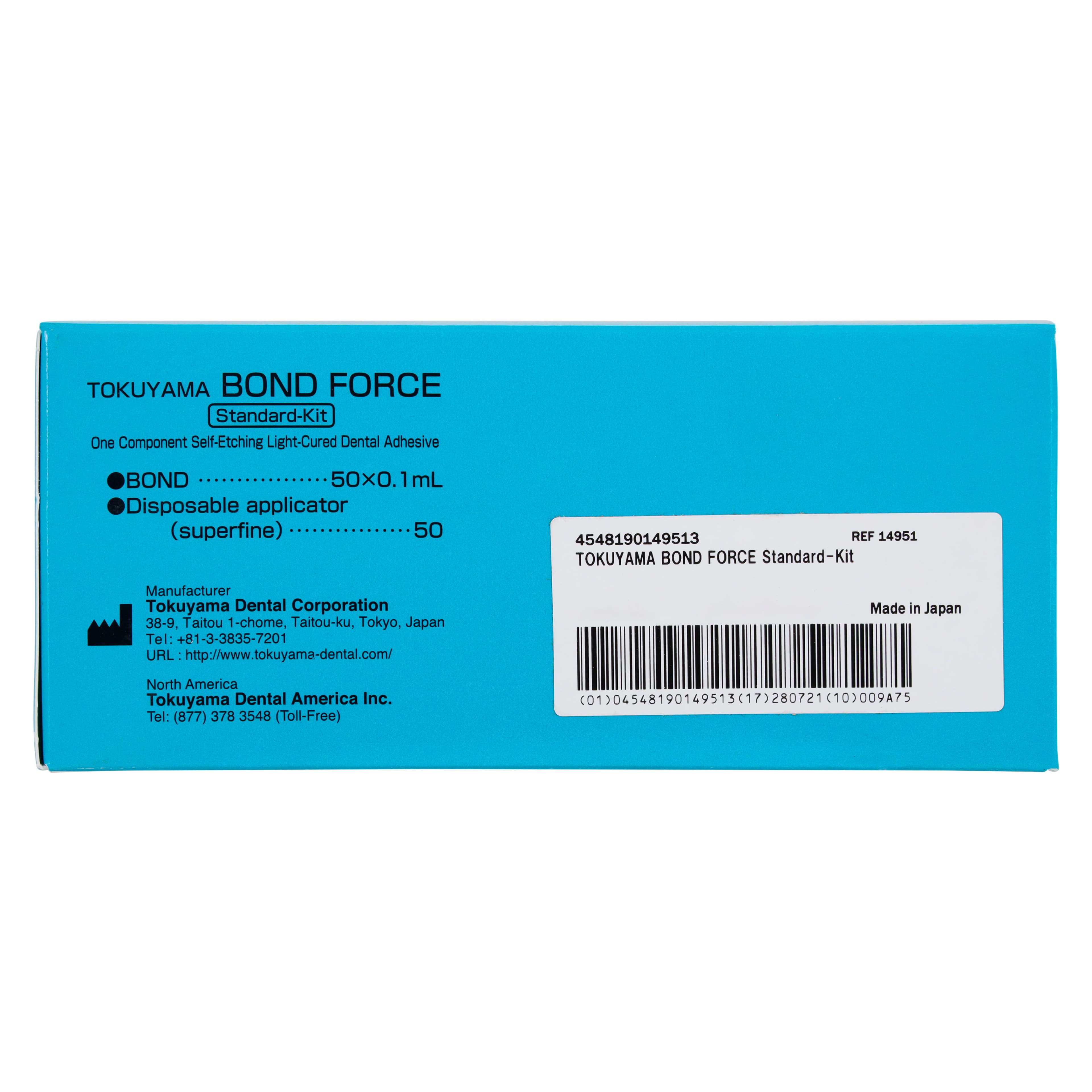 Tokuyama Bond Force Unit Dose Standard Kit, 50 x 0.1 mL Unit Doses with 50 Disposable Applicators, Ref 14951 thumbnail 6