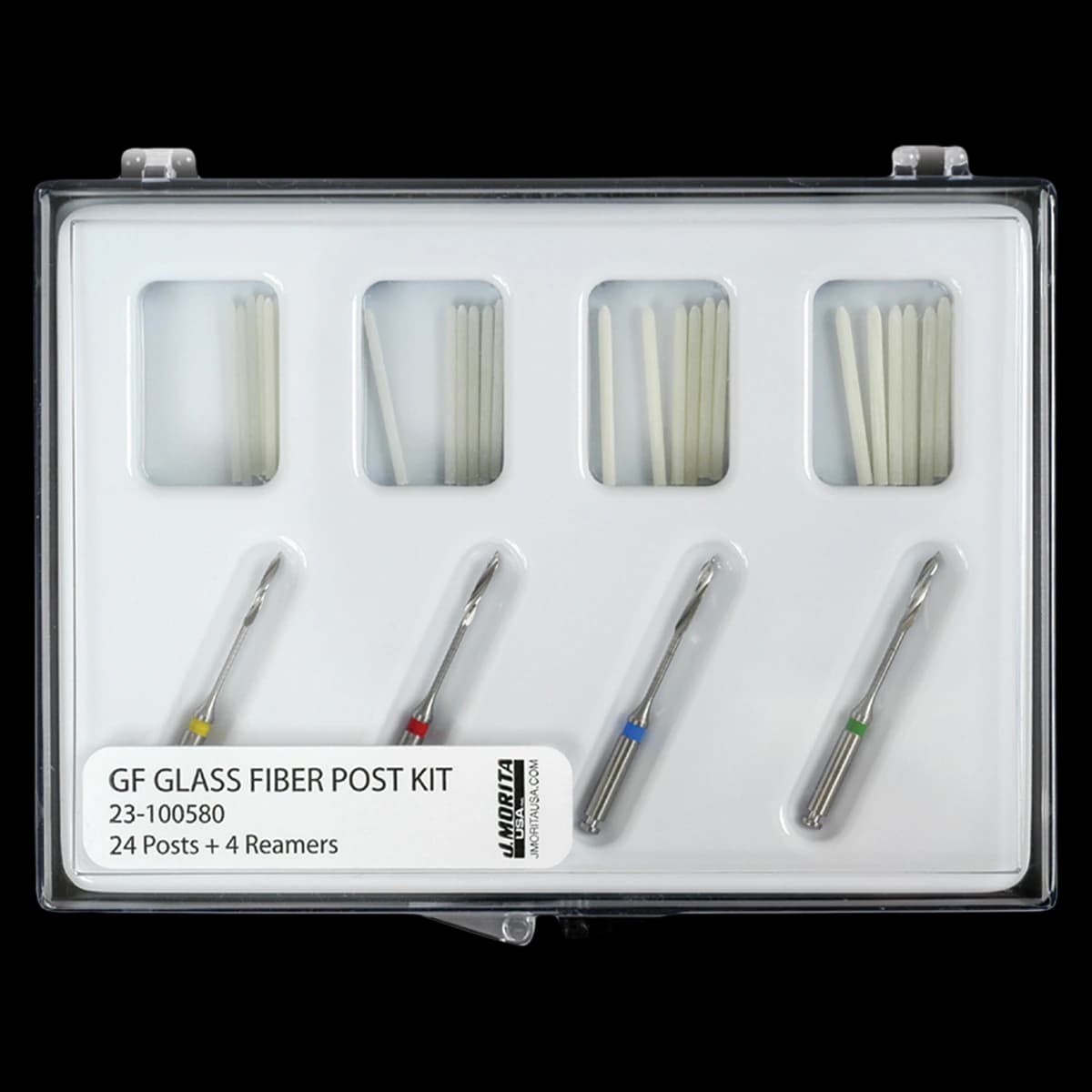J. Morita CF Glass Fiber Post, Refill, L1, 6/Pk, 23-100581 - CF Glass Fiber Post, Refill, L1, 6/Pk, 23-100581 - Image 1