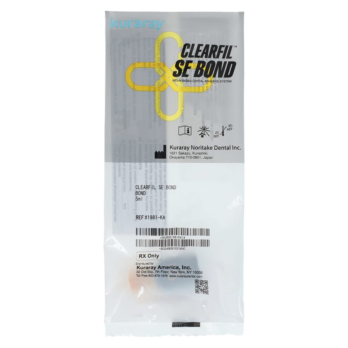 Clearfil SE Bond Bonding Agent, Self-Etch, Light-Cure, Liquid Refill, 5 ml, 1/Pk, 1981KA thumbnail 3