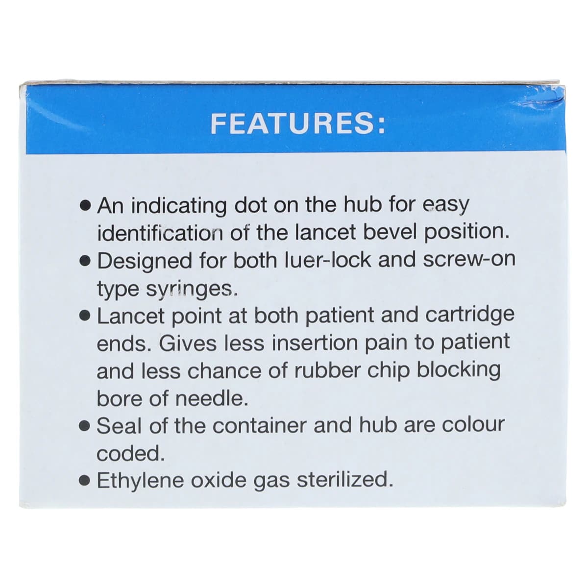J. Morita JM Blue 30 Gauge Short Plastic Hub Disposable Dental Needle, 21mm, 100/Box, 20-30GS thumbnail 9