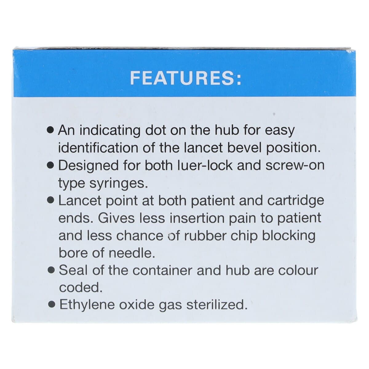 J. Morita Disposable Dental Needle, Plastic Hub, 30 Gauge Long (25mm), Blue, 100/Box, 20-30GL thumbnail 8