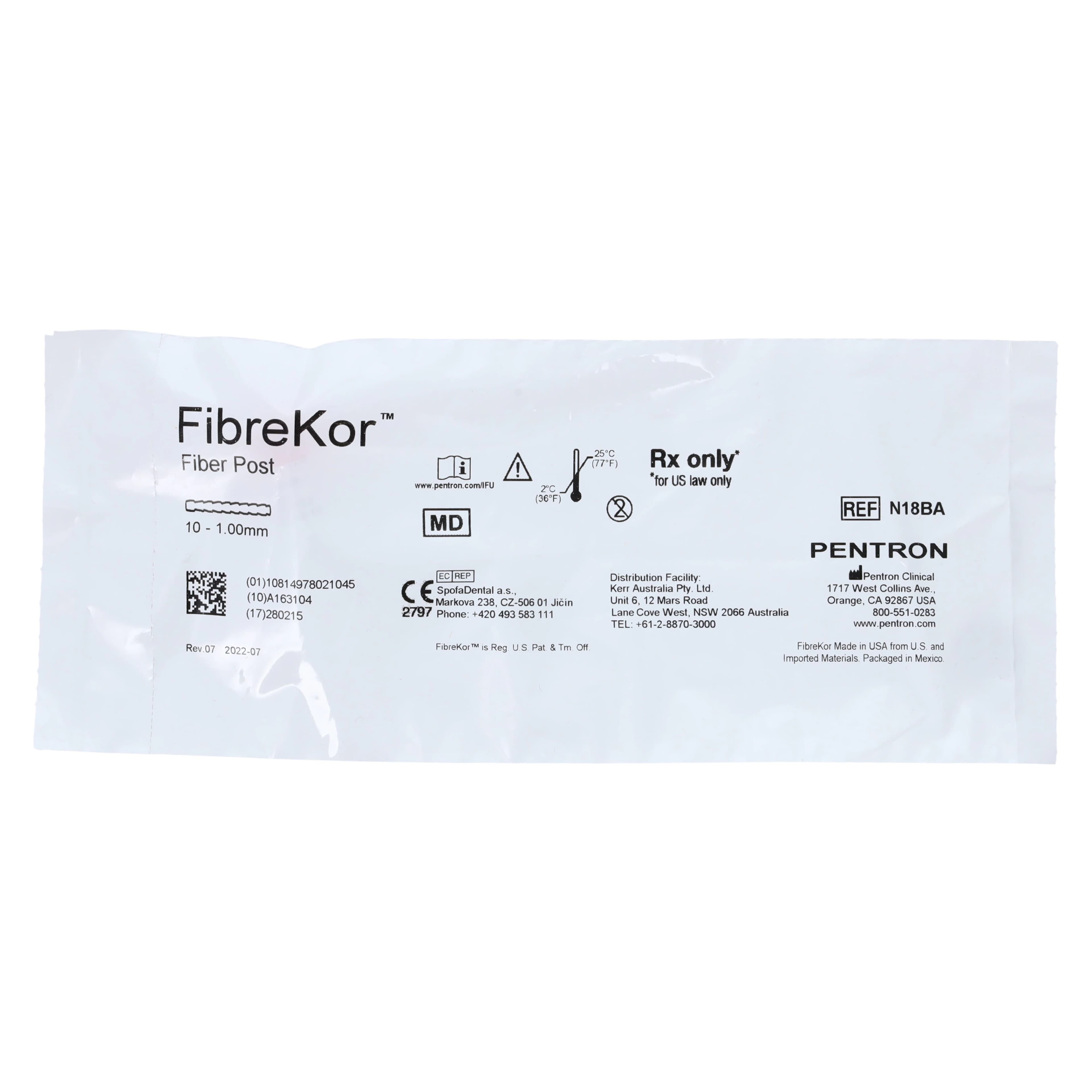 FibreKor Fiber Post Refill, 1.00mm, Red, 10/Pack, N18BA thumbnail 4