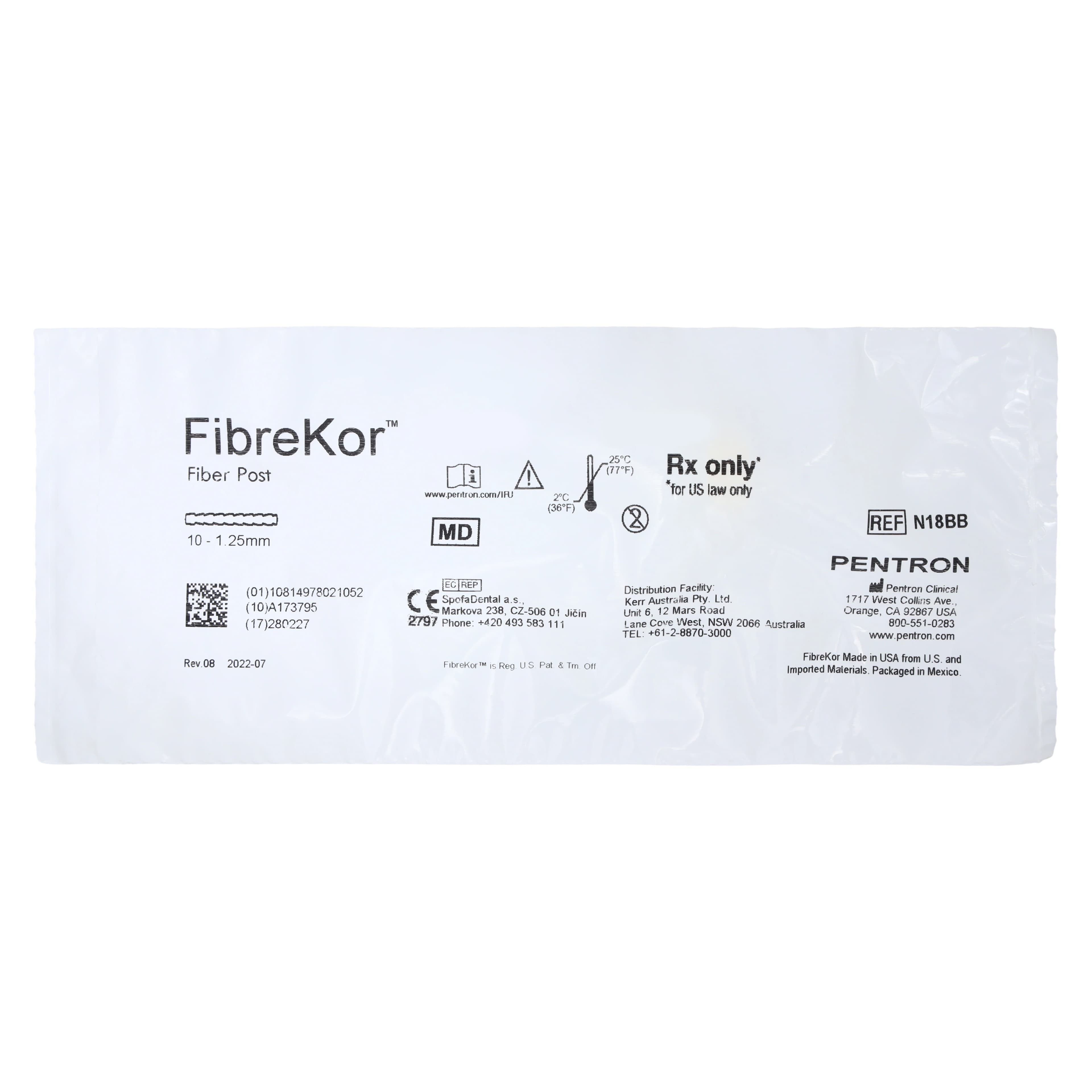 FibreKor Post Refill, 1.25 mm, Yellow, 10/Pkg, N18BB thumbnail 3