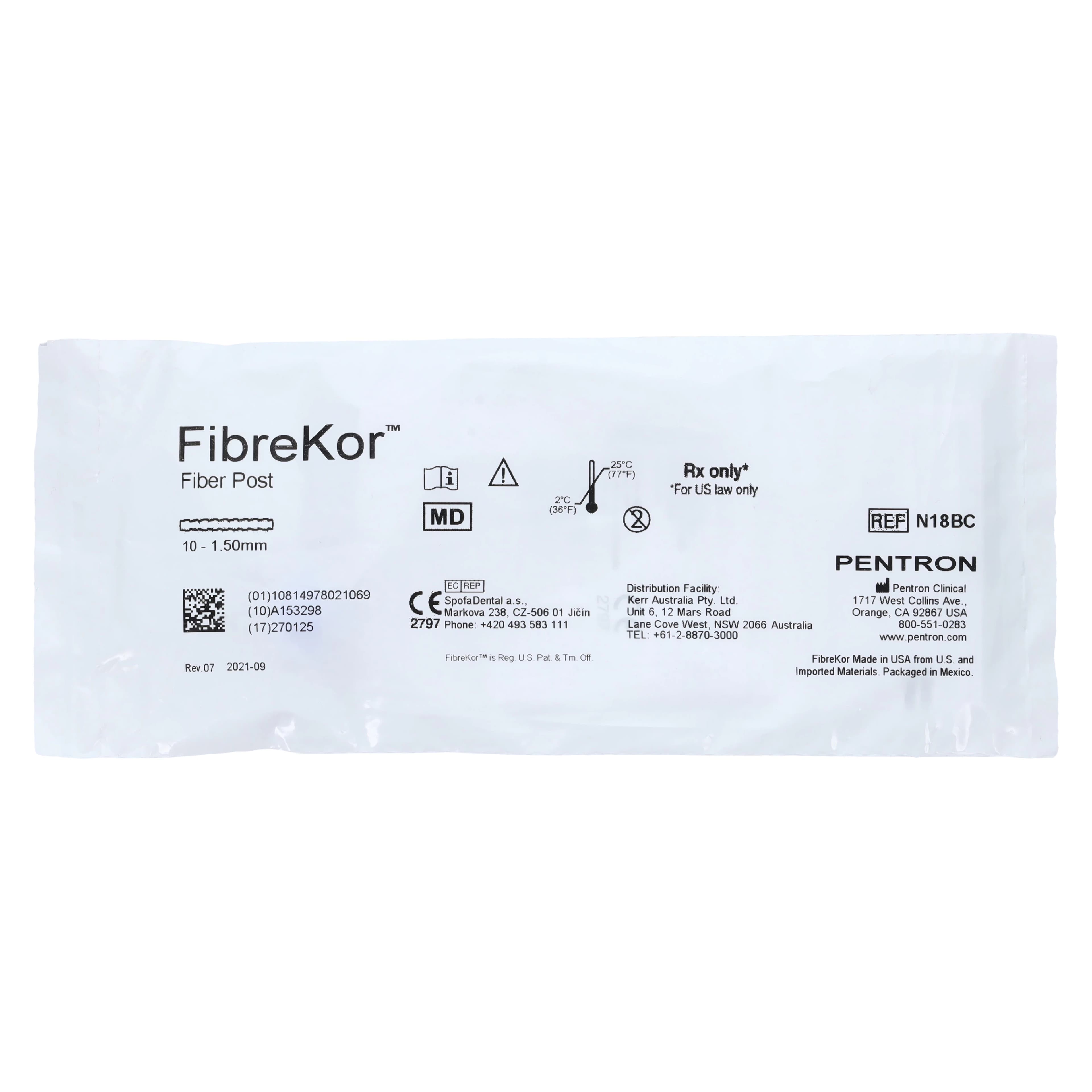 FibreKor Blue Post 1.5mm Refill, 10/Pack, N18BC - FibreKor® Blue Post 1.5mm Pack of 10 - Image 1