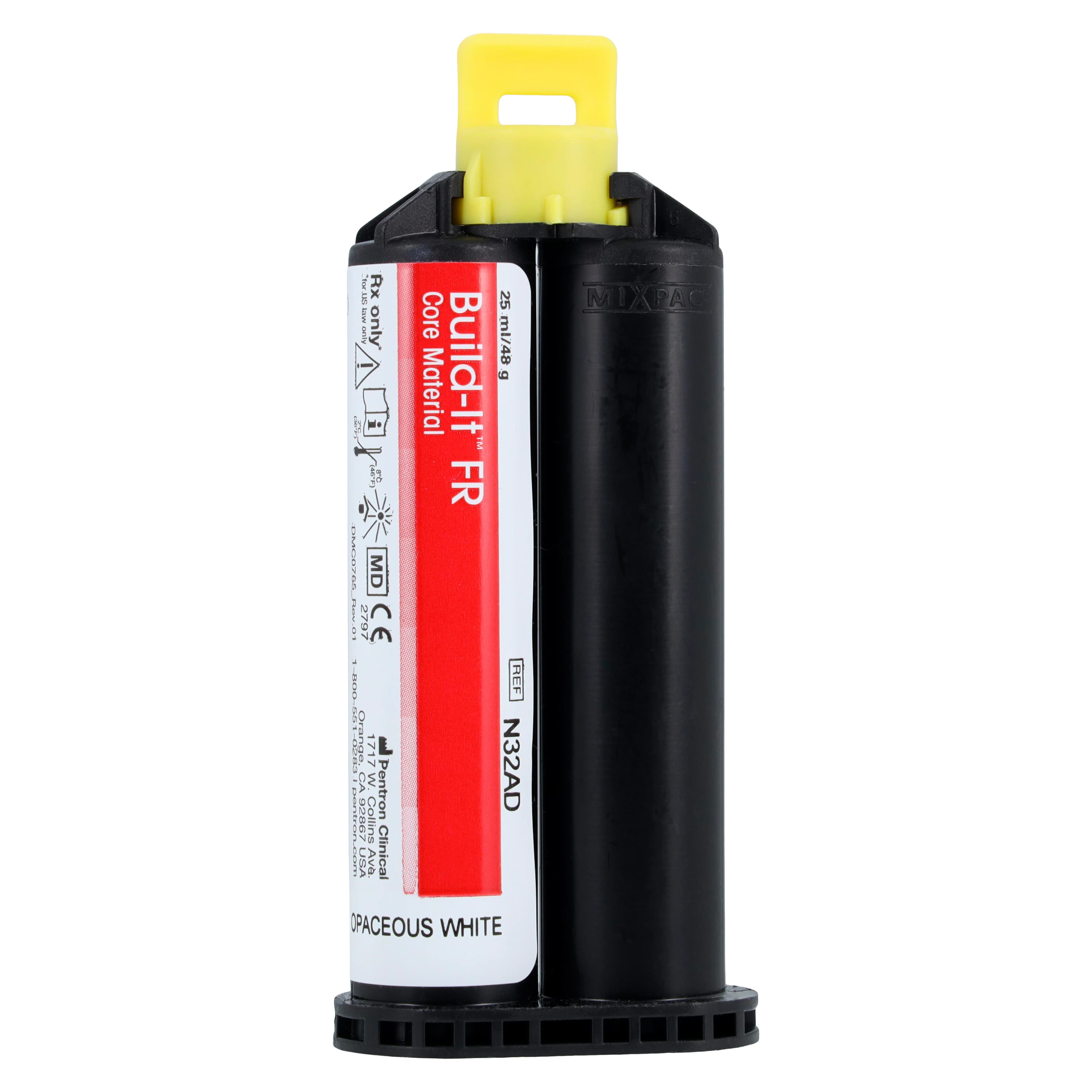 Build-It FR Fiber Reinforced Core Build-Up Material, Dual-Cure, Cartridge Refill, 25 ml, Opaceous White, N32AD thumbnail 2