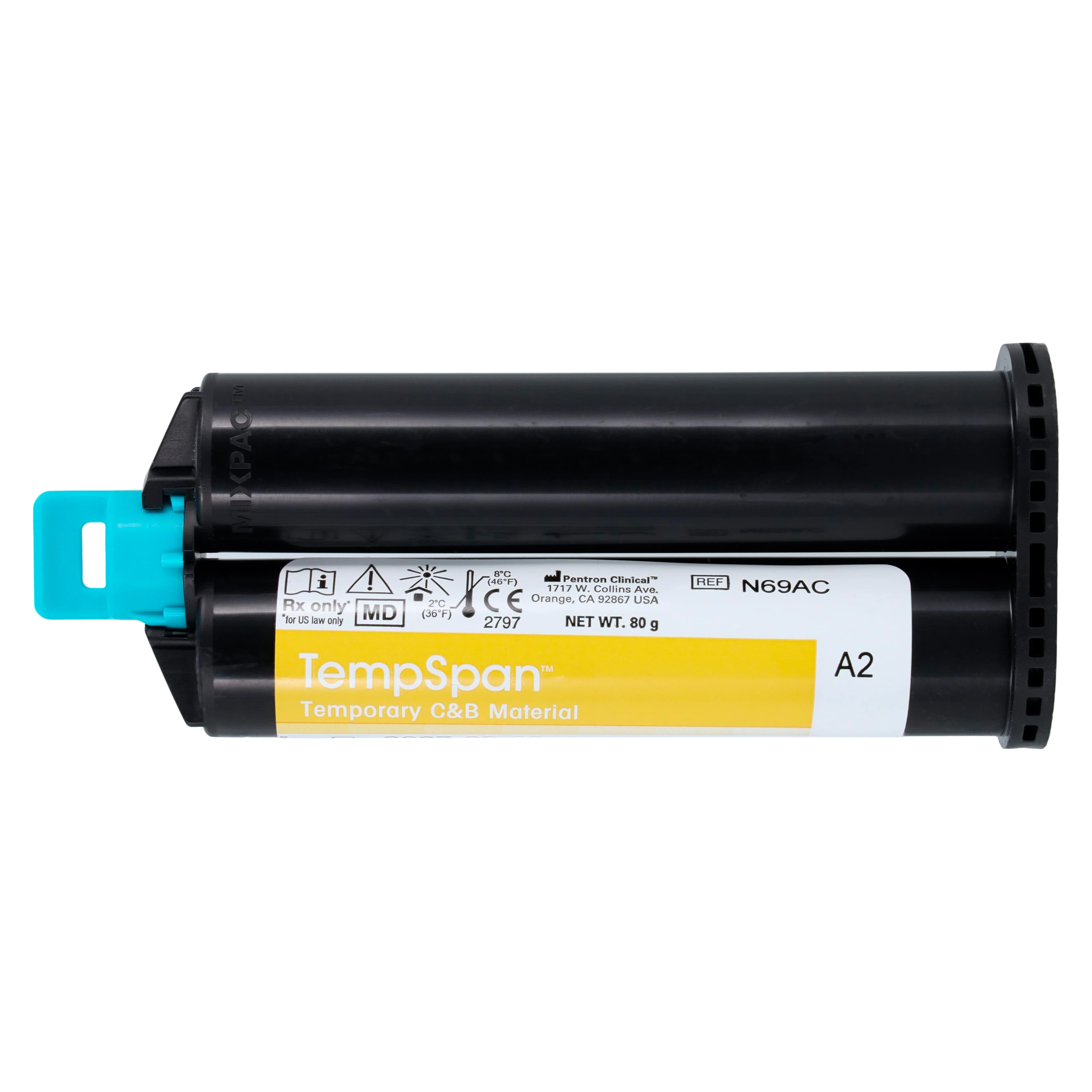 TempSpan Dual-Cure Temporary Crown & Bridge Material, Shade A2, 50 ml Auto-Mix Cartridge Refill, 1/Pk, N69AC thumbnail 3