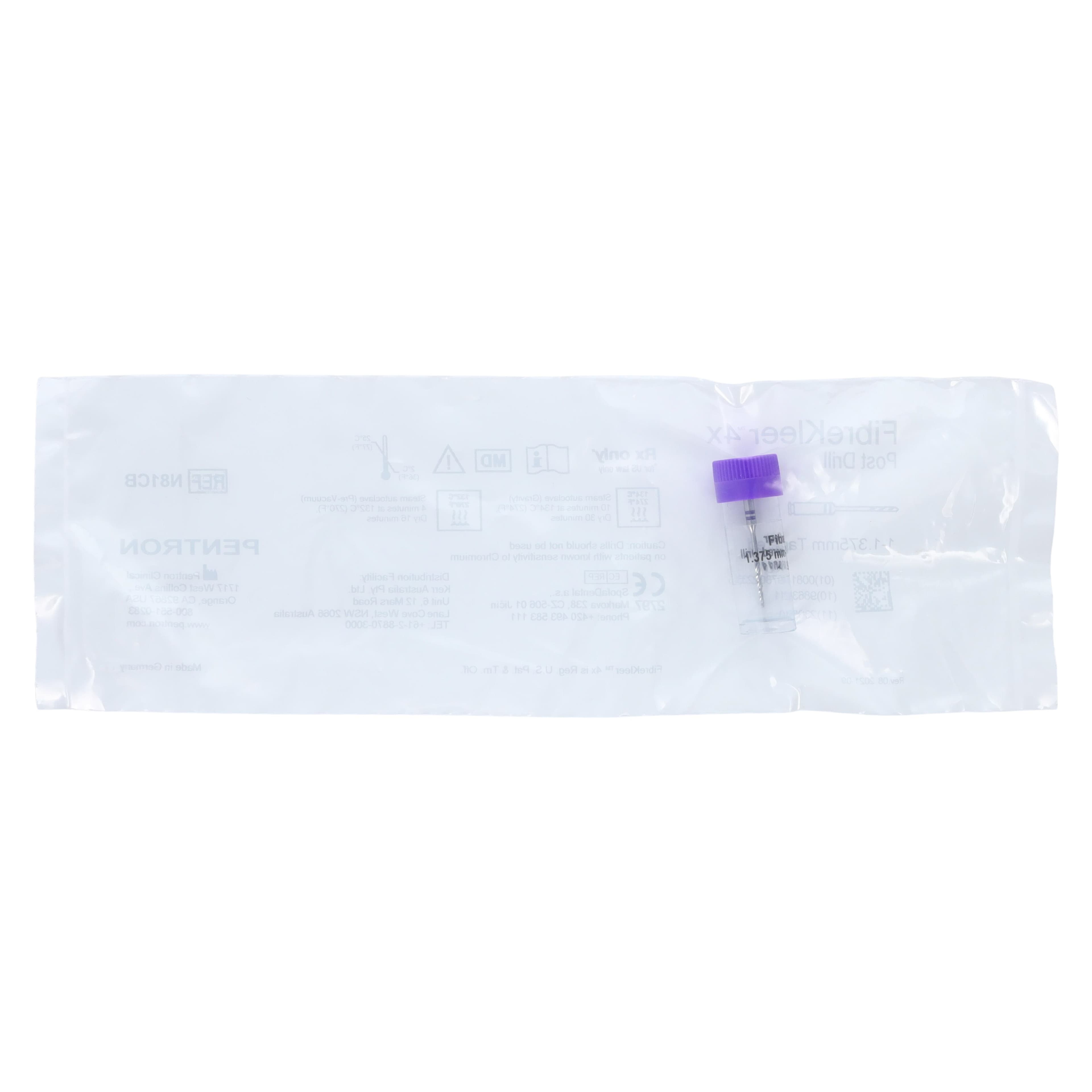 FibreKleer 4X Tapered Post Drill Refill, 1.375 mm, Purple, N81CB, 1/Pk thumbnail 2