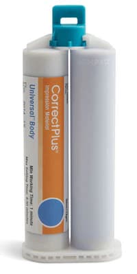 Correct Plus Hydrophilic Vinyl Polysiloxane Impression Material, Universal Body, Regular Set, Unflavored, 50 ml Cartridges, 32/Pkg, Q34DC - Correct Plus 32/Pack - Image 1