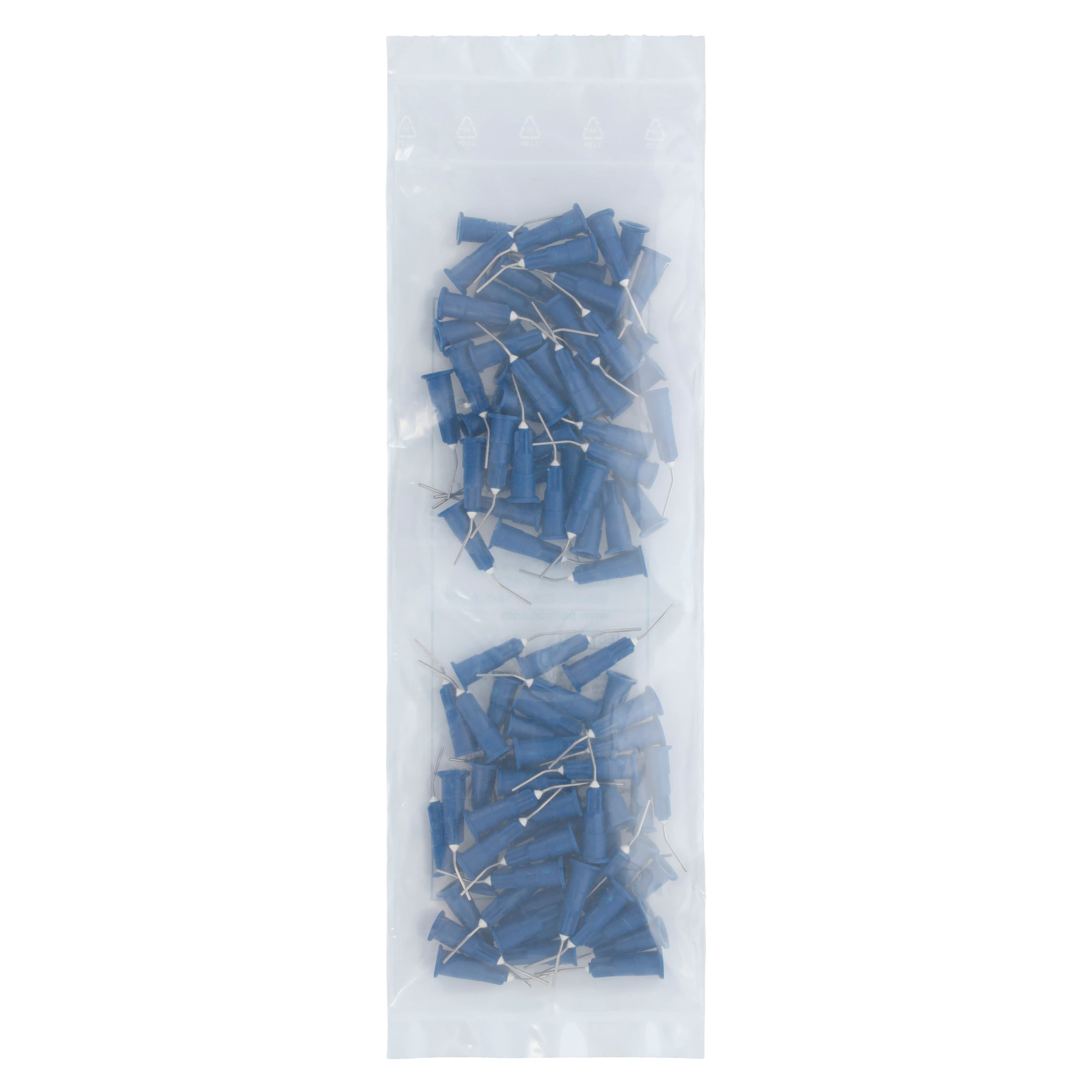 Pentron Clinical Artiste Flow Bent Needle Tips, 22 Gauge, Blue, 100/Box, T26B thumbnail 3