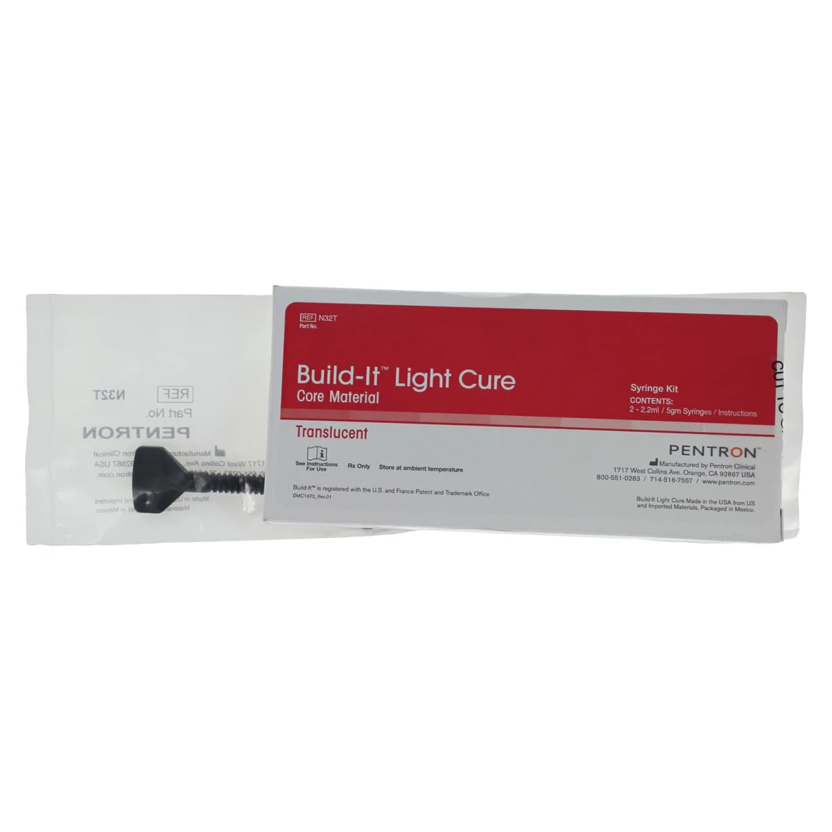 Build-It LC Translucent Core Buildup - 2-Pack Syringe Kit, 5gm, Kerr thumbnail 2