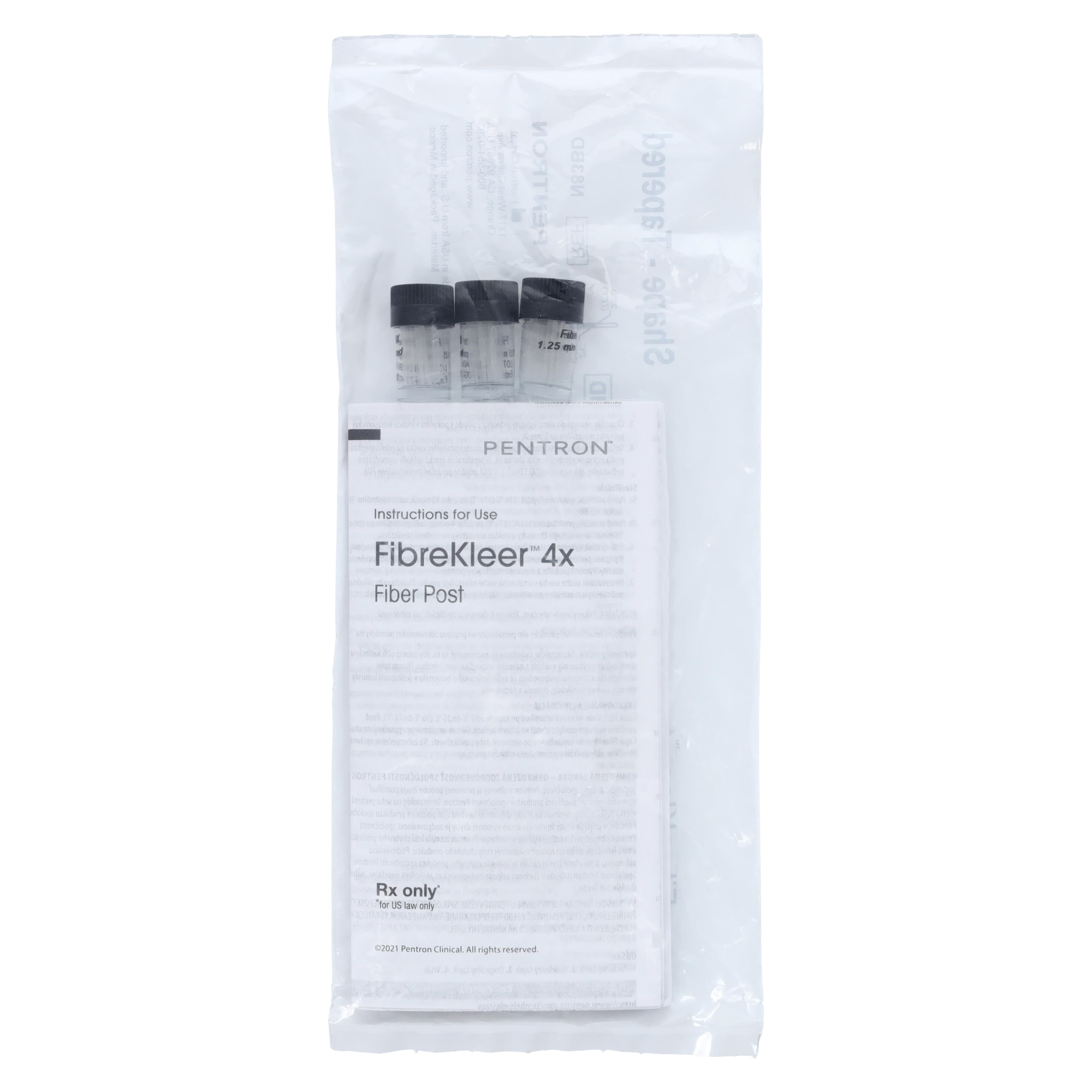 FibreKleer 4X Fiber Post Refill, Tapered, 1.25 mm, Black, 30/Pkg, N83BD thumbnail 2