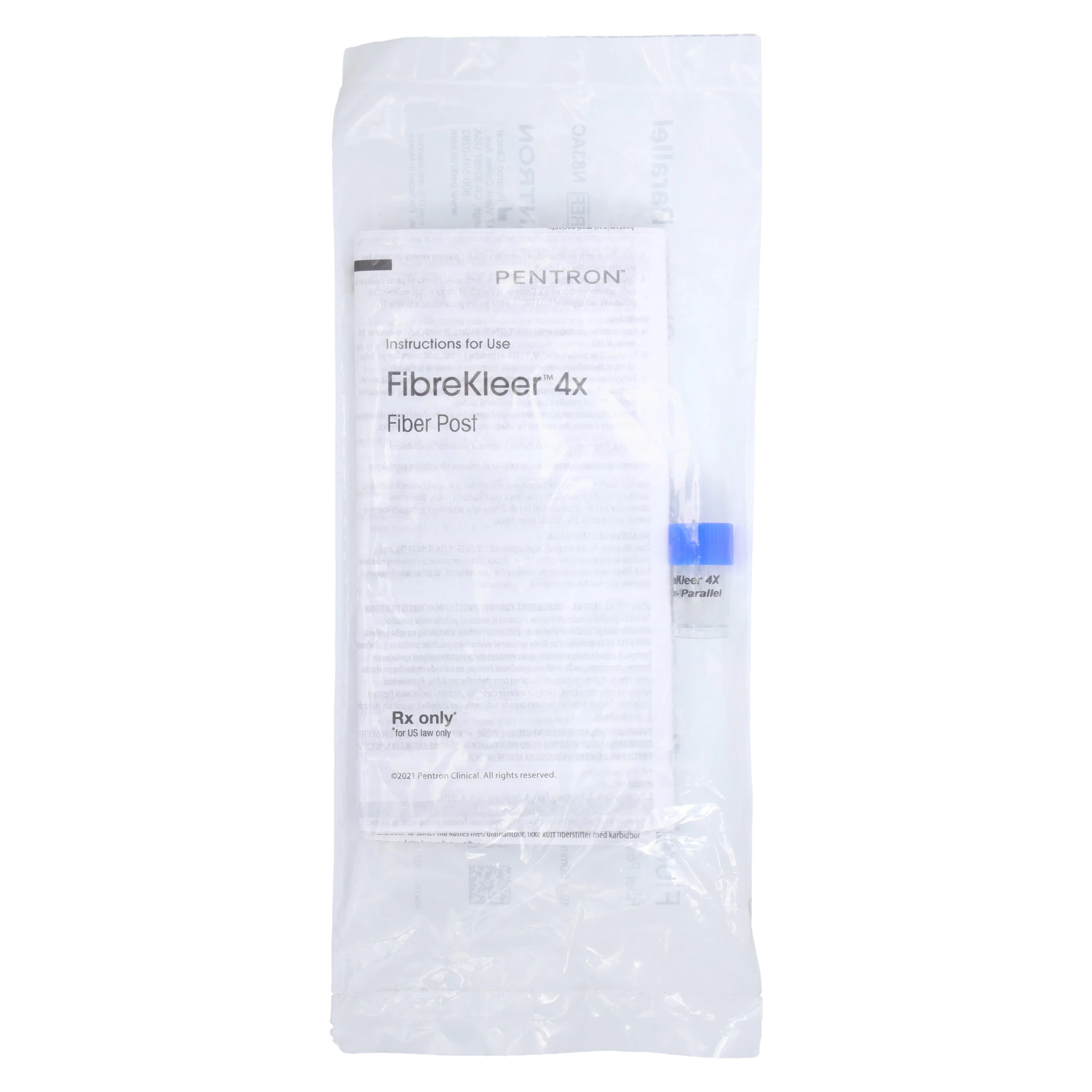 FibreKleer 4X Parallel Fiber Post Refill, 1.50 mm, Blue, 10/Pk, N83AC - FibreKleer 4X Parallel 1.50 Posts, Blue (10) - Image 1