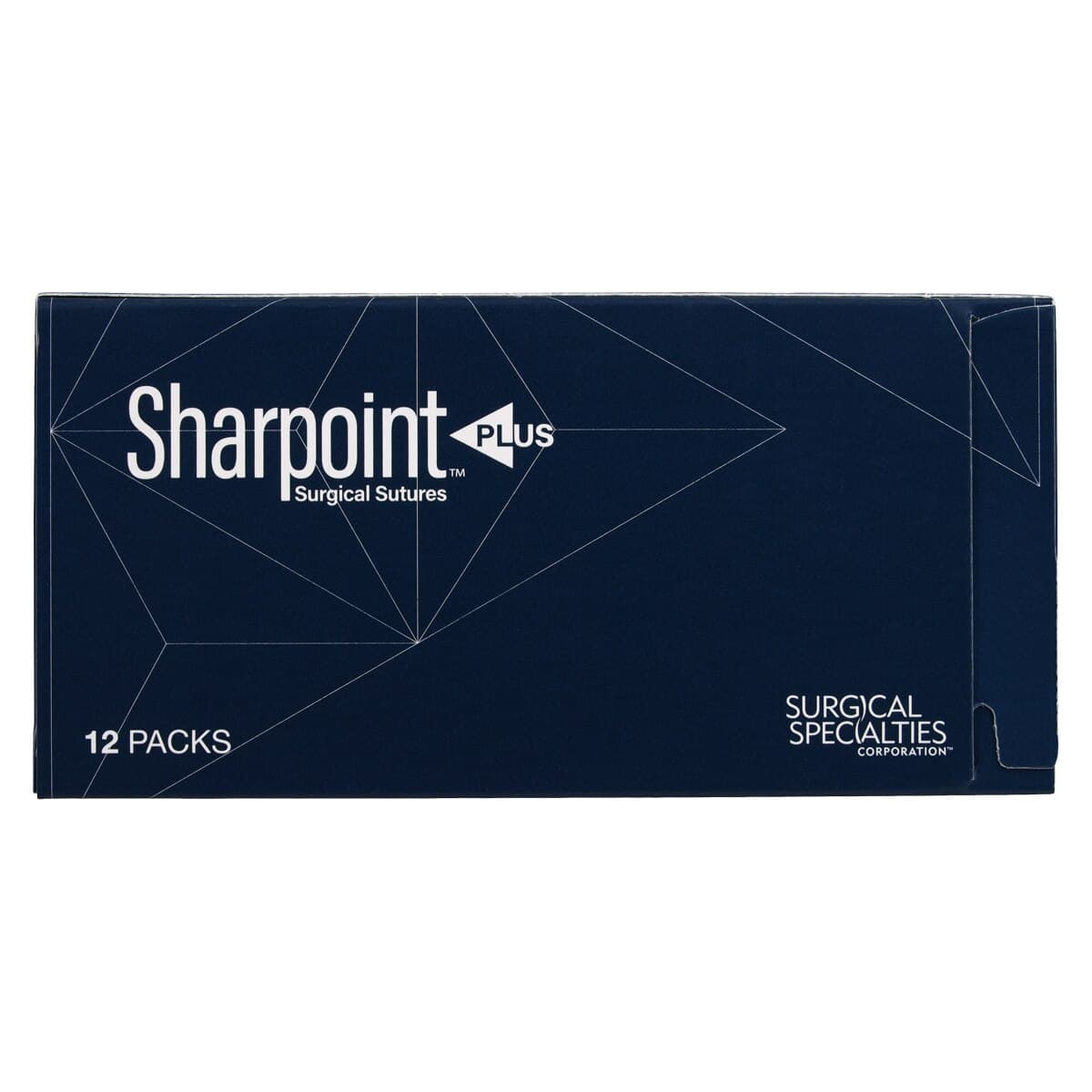 Sharpoint Plus Suture Nylon Monofilament 6-0, 18" (45cm), PS-3 Precision Reverse Cutting 3/8 Circle Needle 13mm, Uncoated Black, 12/Box thumbnail 4