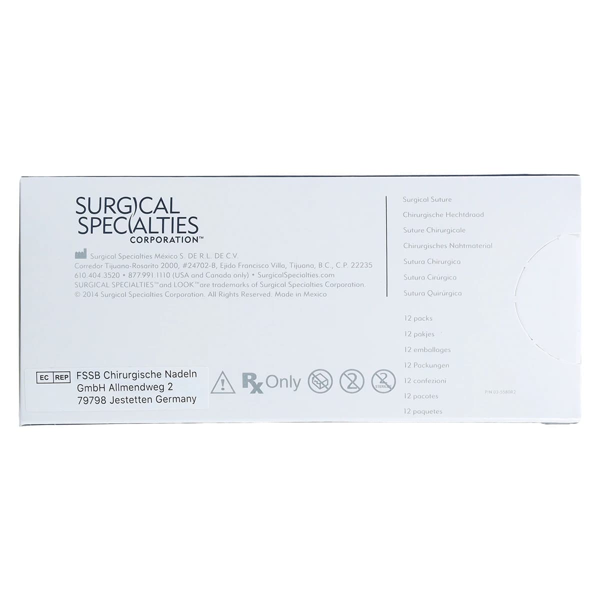 Sharpoint Plus Suture Nylon Monofilament 4-0, 18" (45cm), FS-2 Precision Reverse Cutting 3/8 Circle Needle 19mm, Uncoated Black, 12/Box thumbnail 4