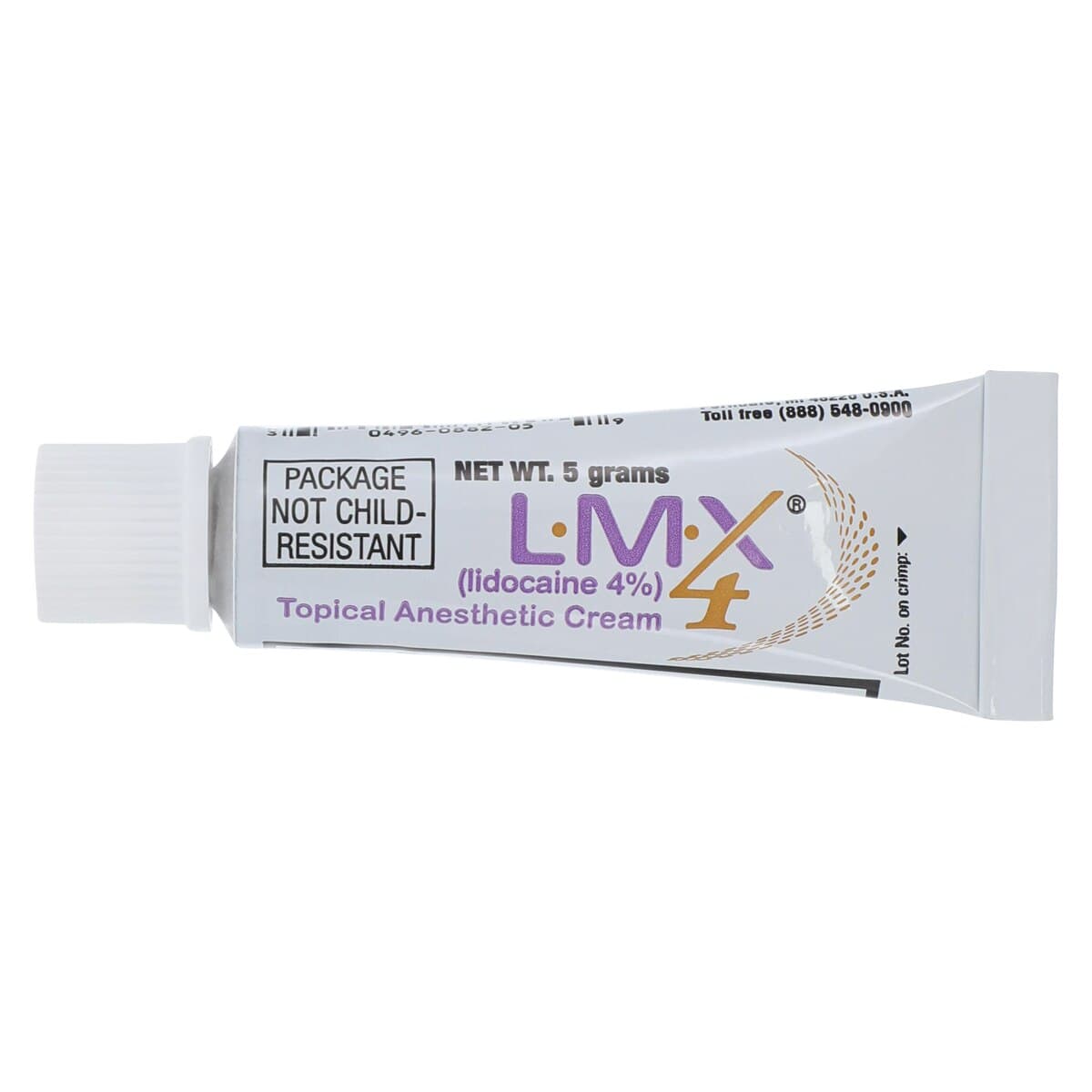 LMX4 Lidocaine Cream 4%, 5 g Tubes (5/Package) thumbnail 3