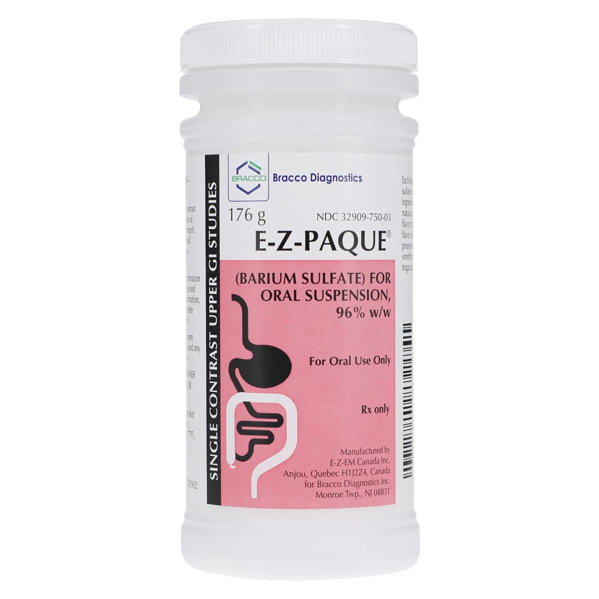E-Z-Paque Oral Suspension 96% Strawberry-Vanilla, 6.2 oz Bottle, 24/Package - E-Z Paque Cup 6.2oz - Image 1