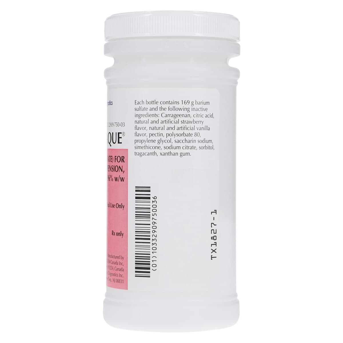 E-Z-Paque Oral Suspension 96% Strawberry-Vanilla, 6.2 oz Bottle, 24/Package thumbnail 3