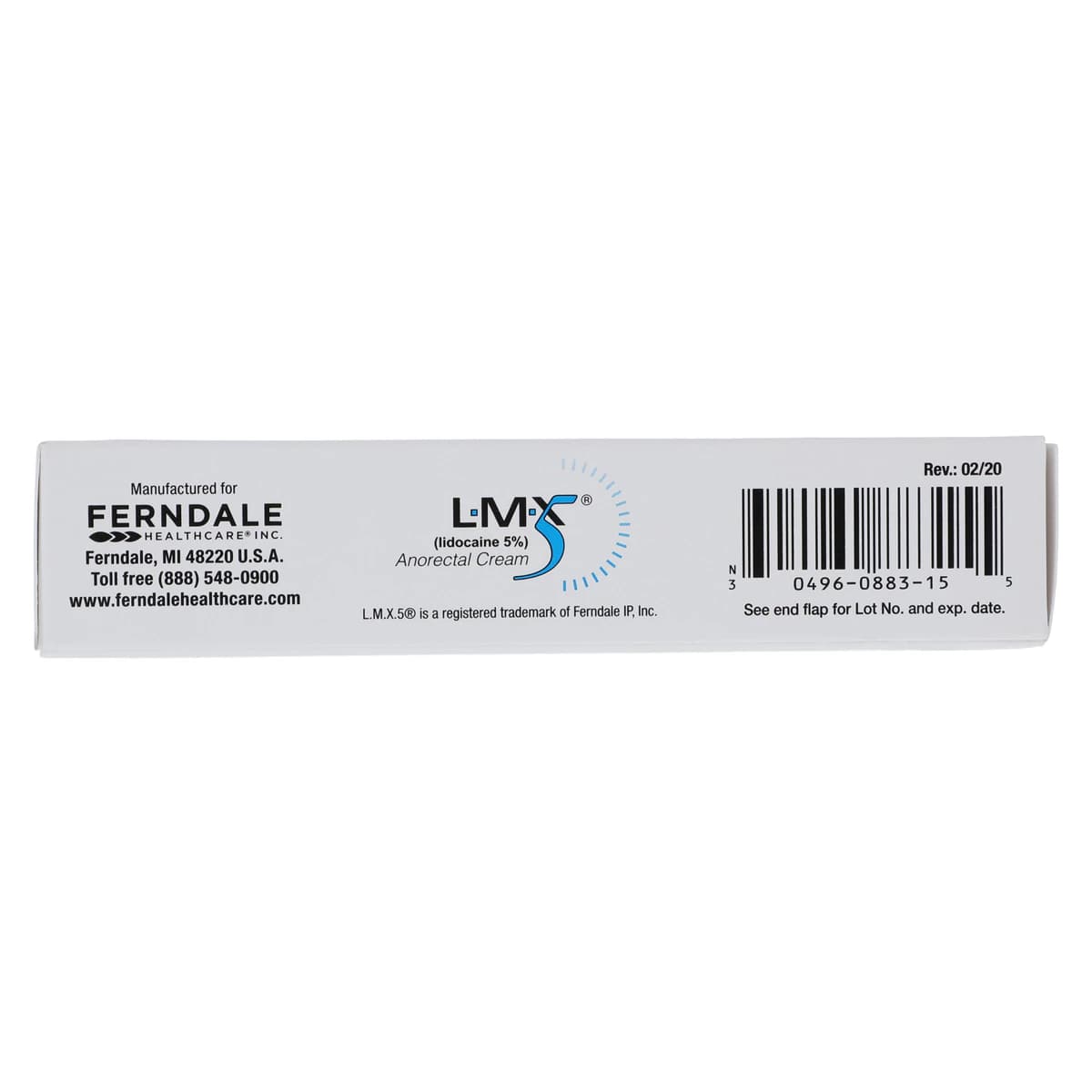 LMX5 Lidocaine Cream 5%, Anorectal Topical, 15g Tube thumbnail 8