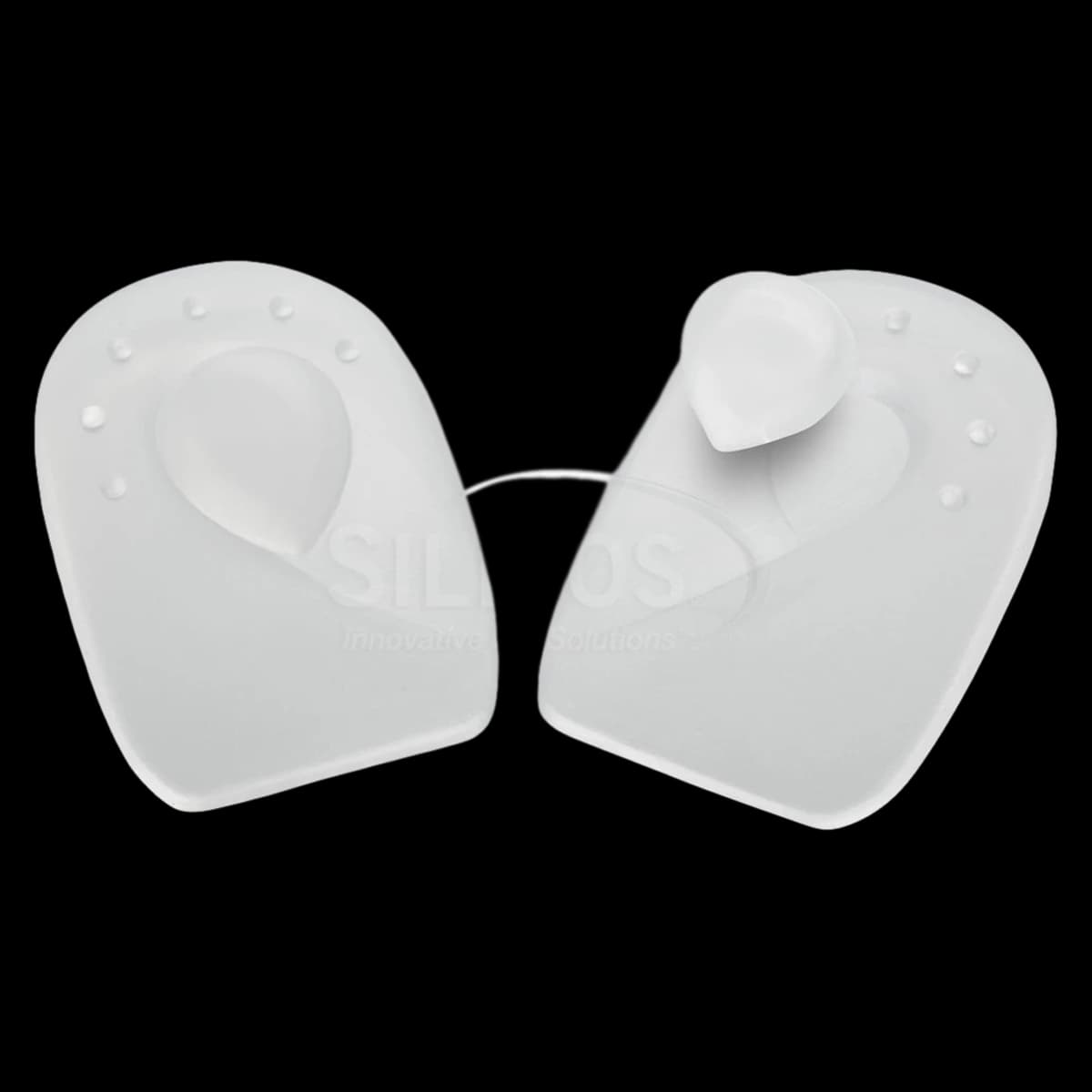 Silipos Soft Zone Heel Cushion Insert, Silicone, Large (Men 8-11.5 / Women 10-12) - Soft Zone Heel Spur Remov/Plug - Image 1
