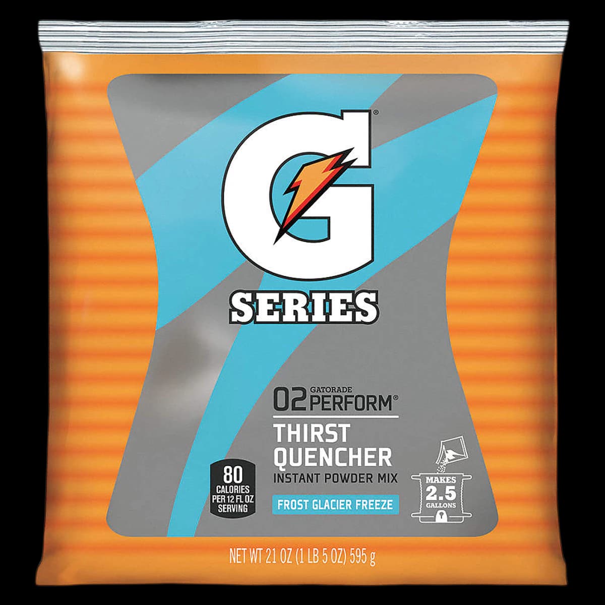 Gatorade Thirst Quencher Sports Beverage, Glacier Freeze, 21 oz Powder Packets, 32/Case - Gatorade Glacier Freeze Pkt - Image 1