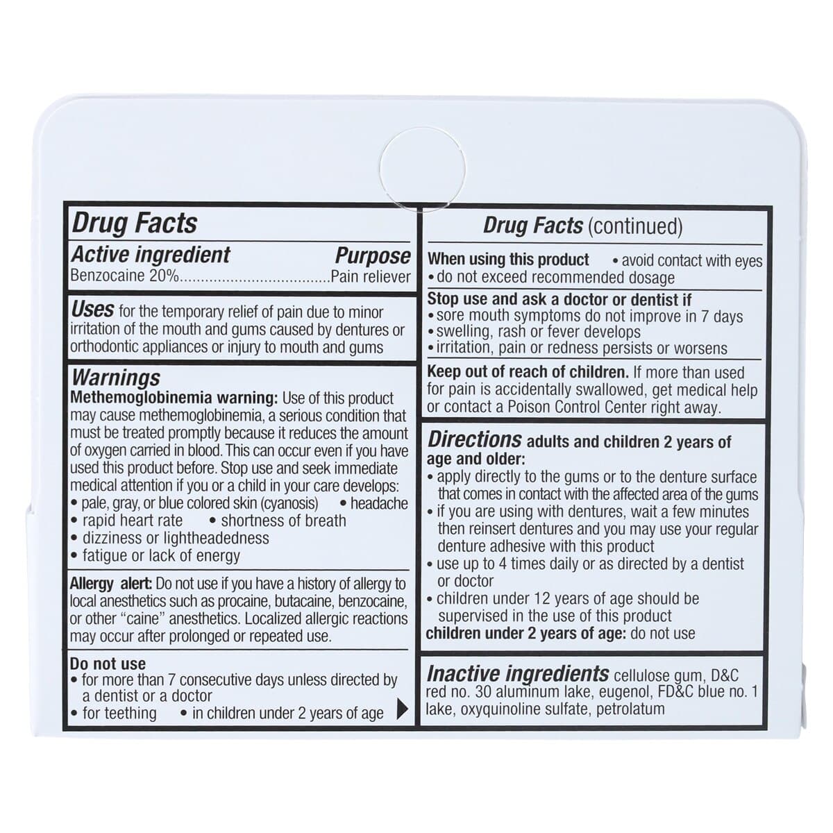 Benzodent Ointment, Dental Pain Relieving Cream, 0.25 oz, Case of 24 thumbnail 6