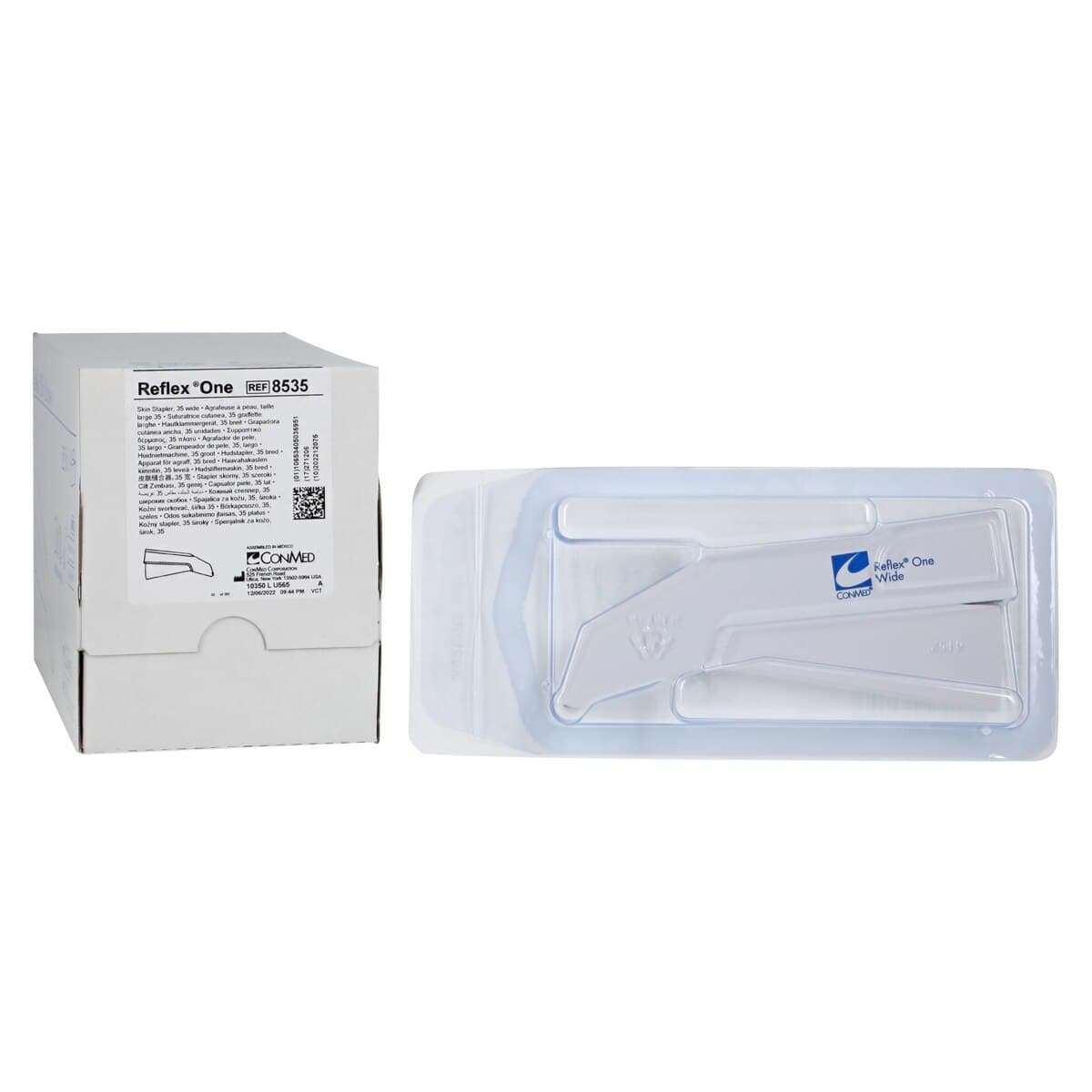 Conmed Reflex One Skin Stapler, Plastic Squeeze Handle, 35 Wide, 6/Box thumbnail 2