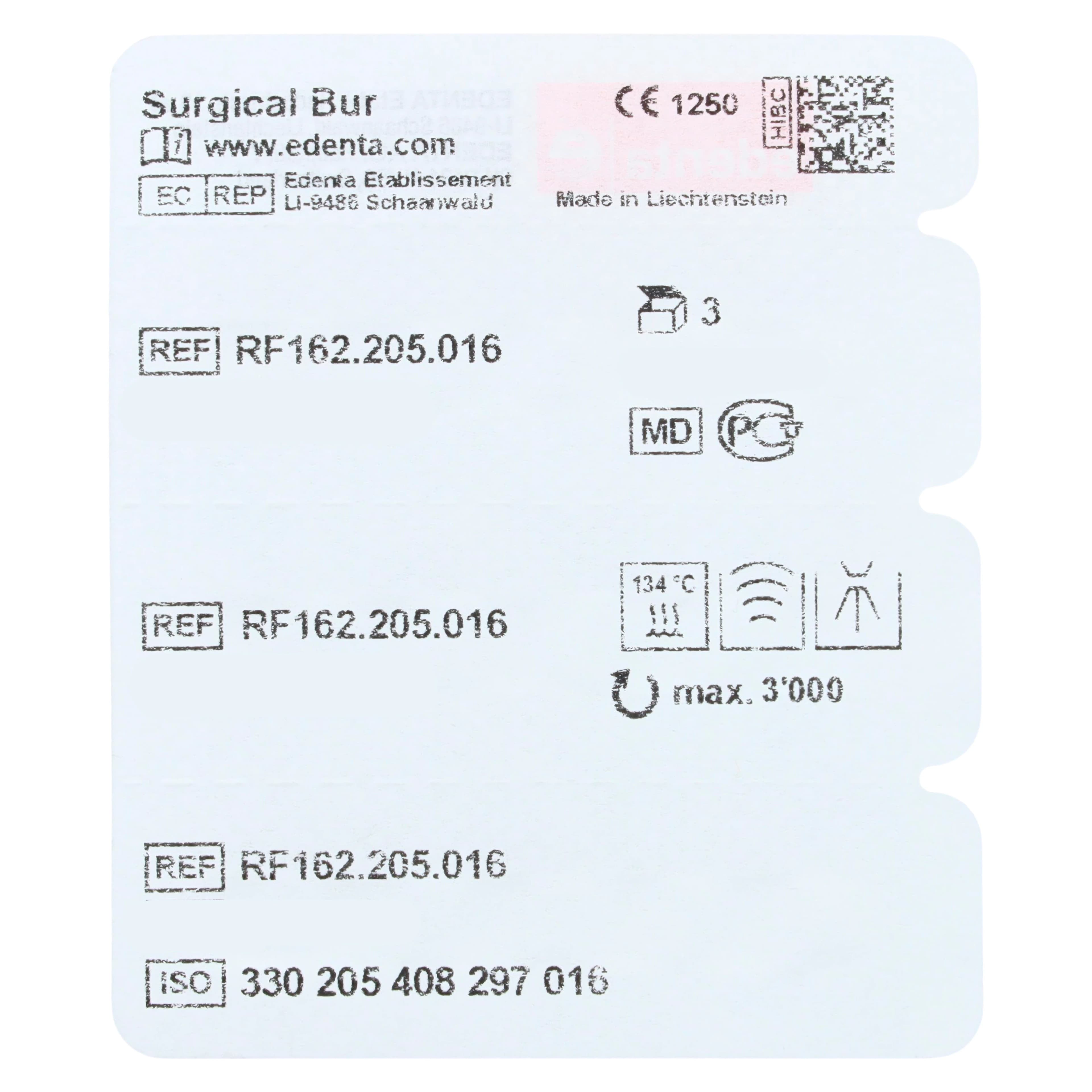 Lindemann Bone Cutter Bur RA, Right Angle, Sterile Carbide, 162, 3/Pk thumbnail 5