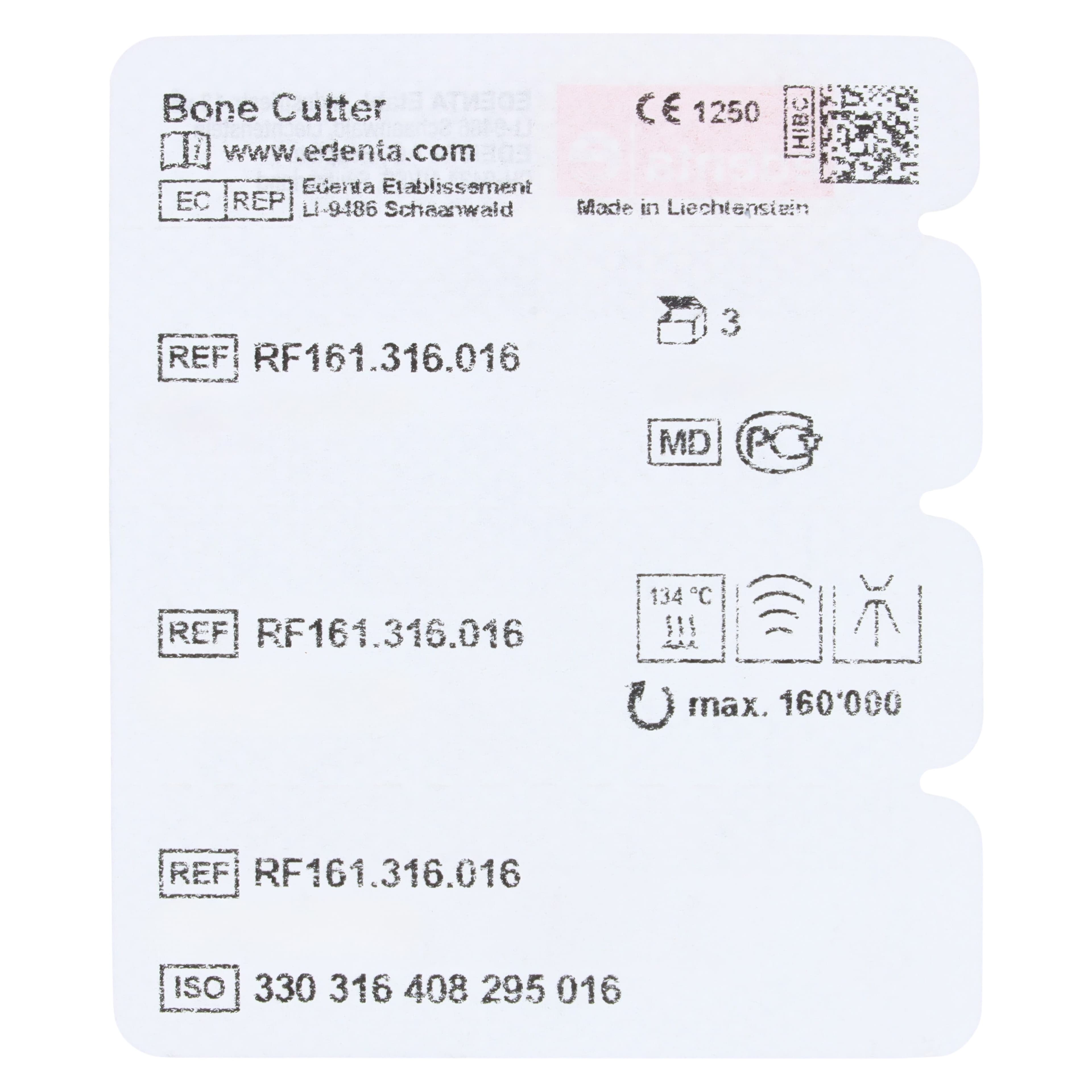 Lindemann Bone Cutter Bur FG, Carbide, Friction Grip, XL 161, Non-Sterile, 3/Pk thumbnail 2