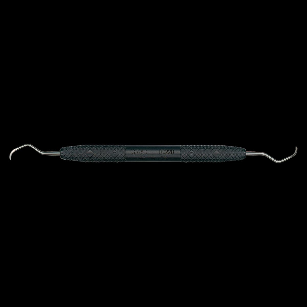 PDT Amazing Gracey 7-8 Rigid Curette, Black Handle, R022R - Gracey 7-8 Rigid Scaler w/Black Handle - Image 1