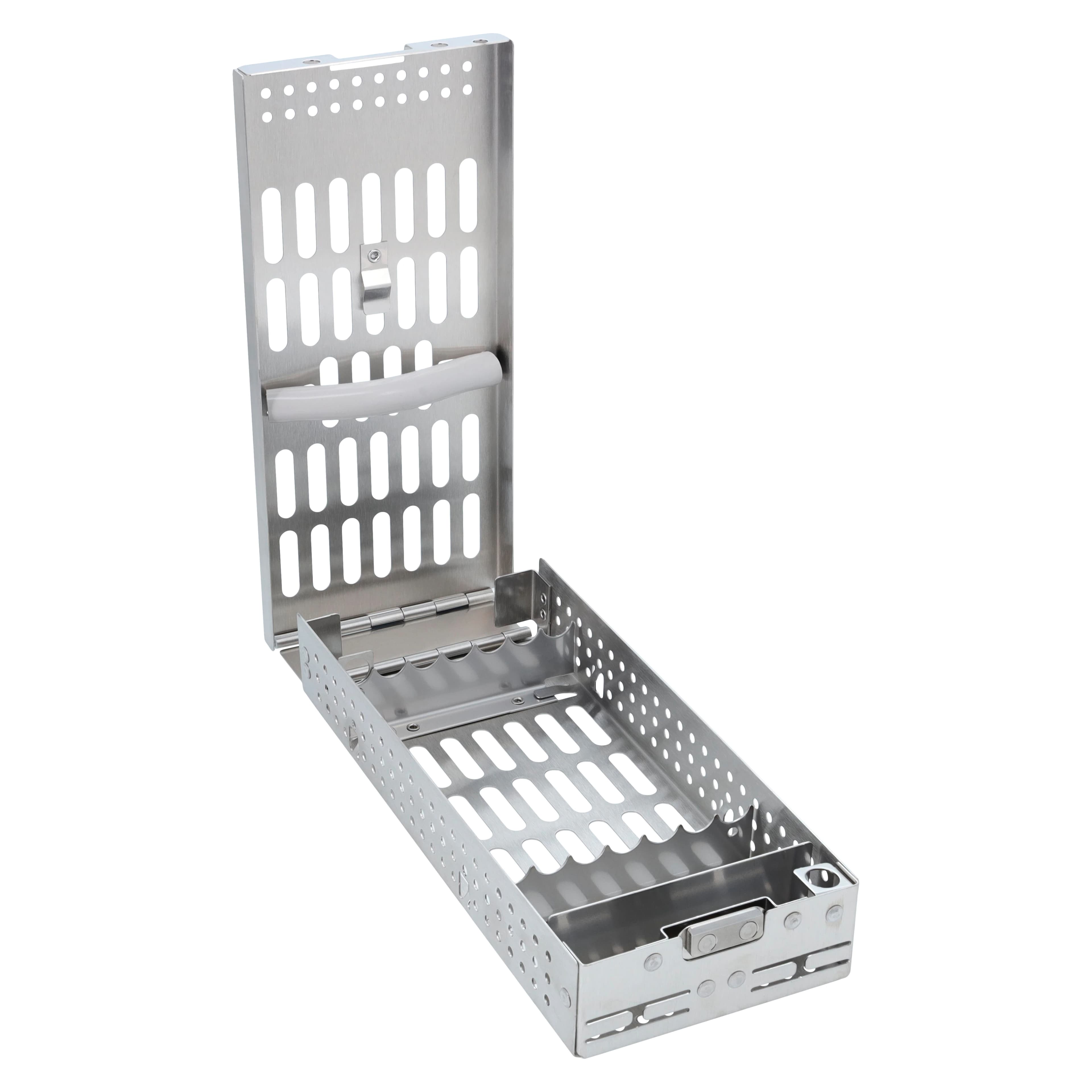 PDT FlipTop Cassette B Fixed Rack 7, Stainless Steel, 8-1/8" L x 3-9/16" W x 1-5/16" H - PDT Fliptop Cassette B Fixed Rack 7 - Image 1