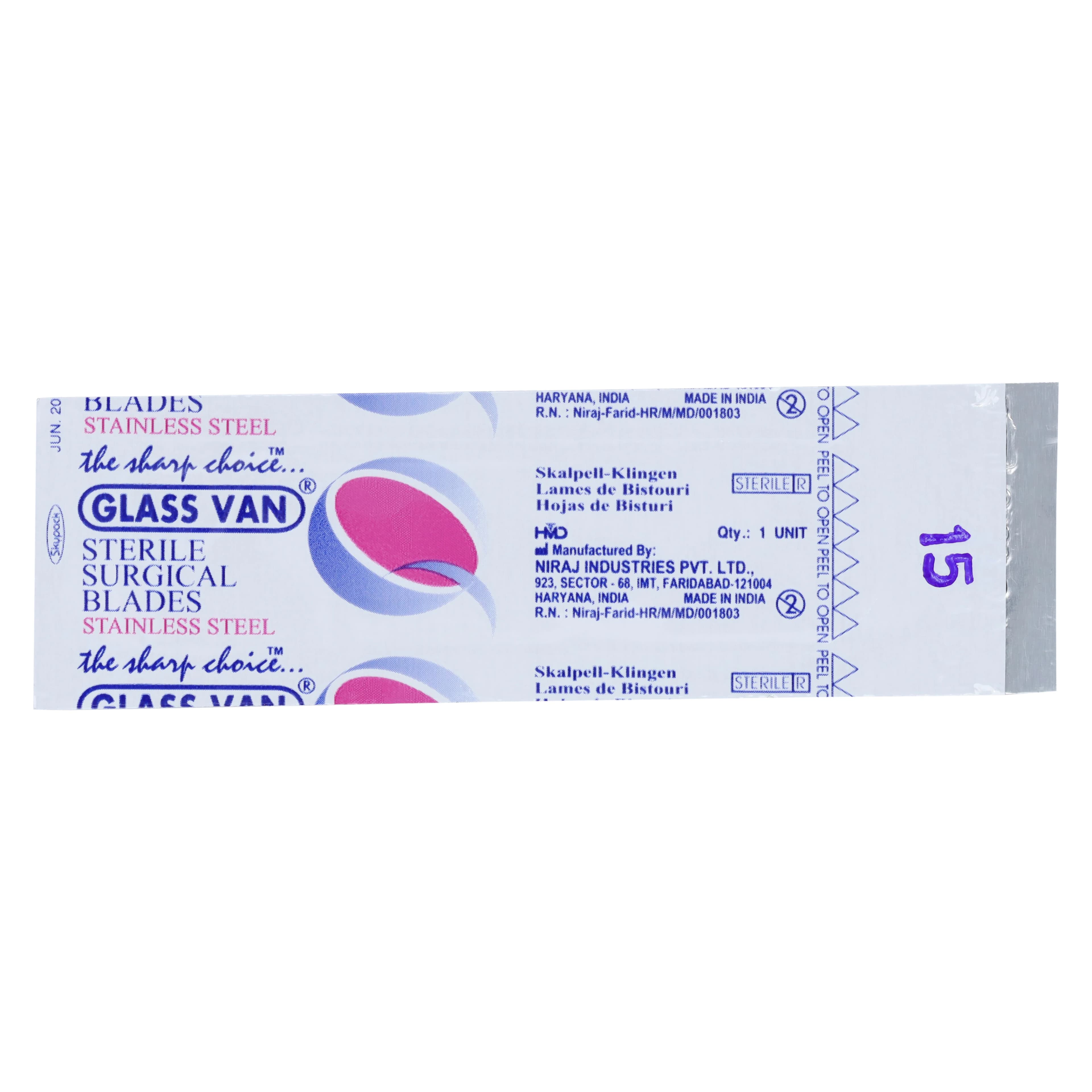 Myco GlassVan #15 Sterile Stainless Steel Surgical Scalpel Blades, 100/Box, 3001T-15 thumbnail 3