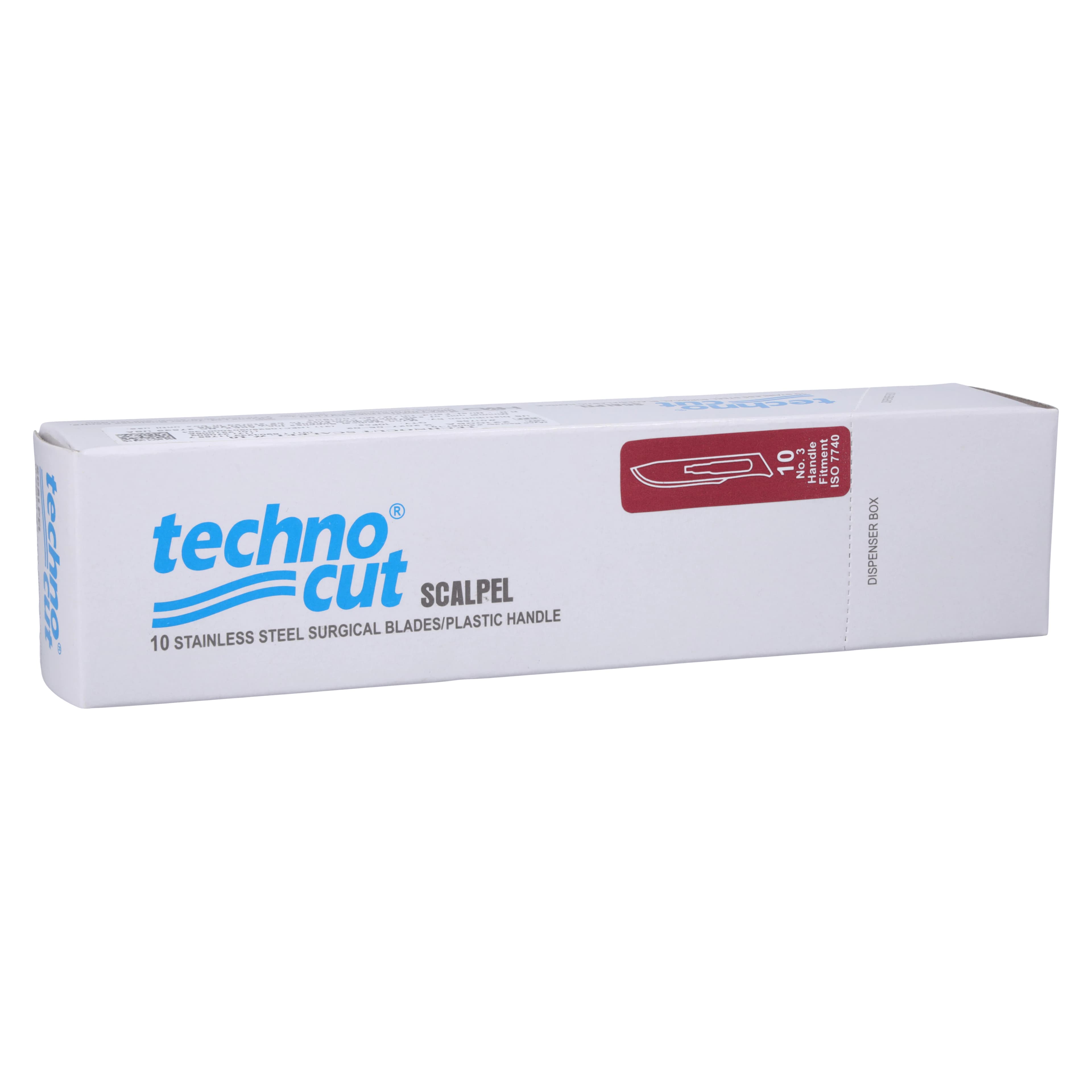 Technocut #10 Sterile Disposable Scalpel, Stainless Steel, 10/Box, 6008T-10 - Technocut #10 Sterile, Disposable Scalpel, 10/BX, 6008T-10 - Image 1