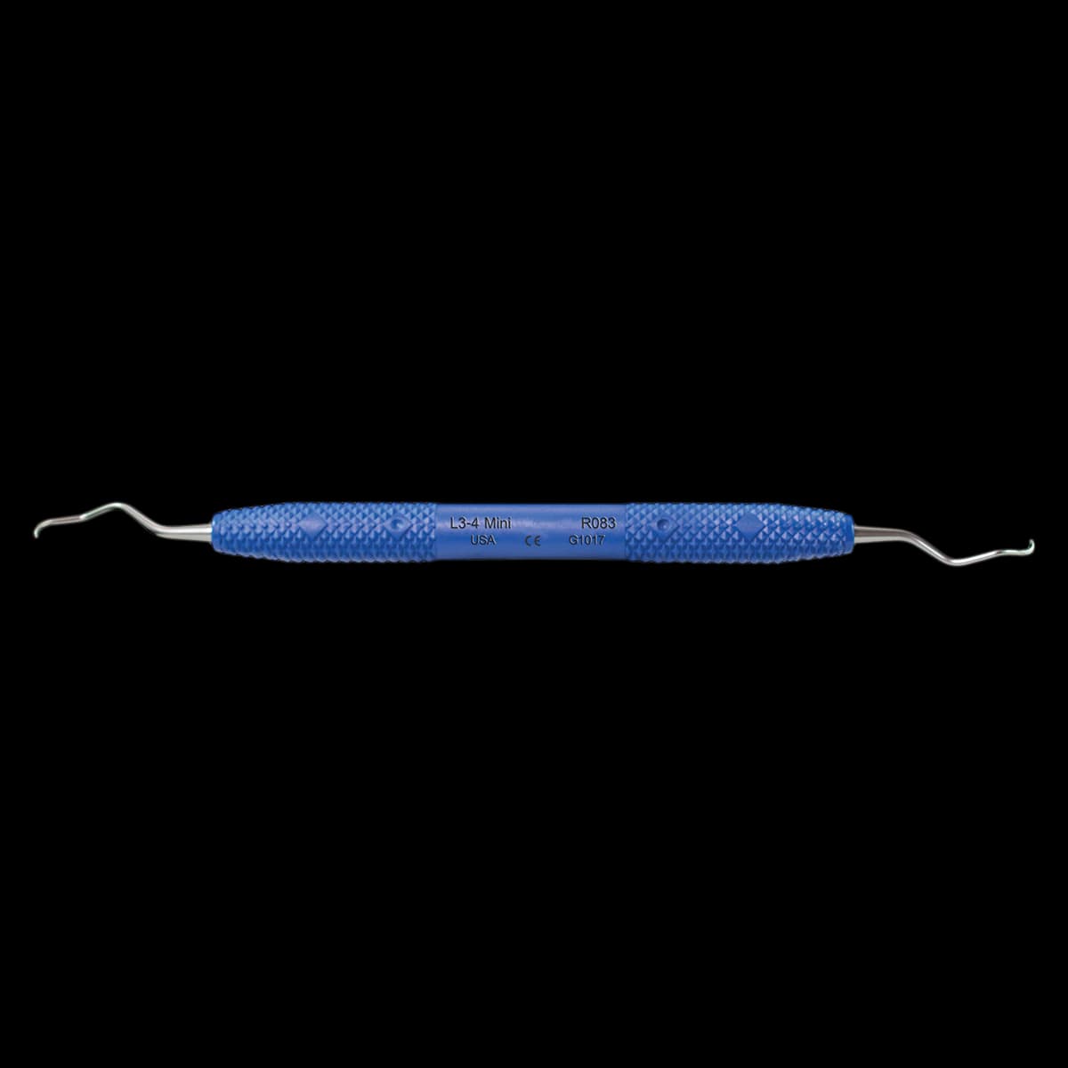 PDT Cruise Universal Curette, Langer 3-4 Mini, Blue, Double-Ended, R083 - Langer 3-4 Mini Curette R083 - Image 1