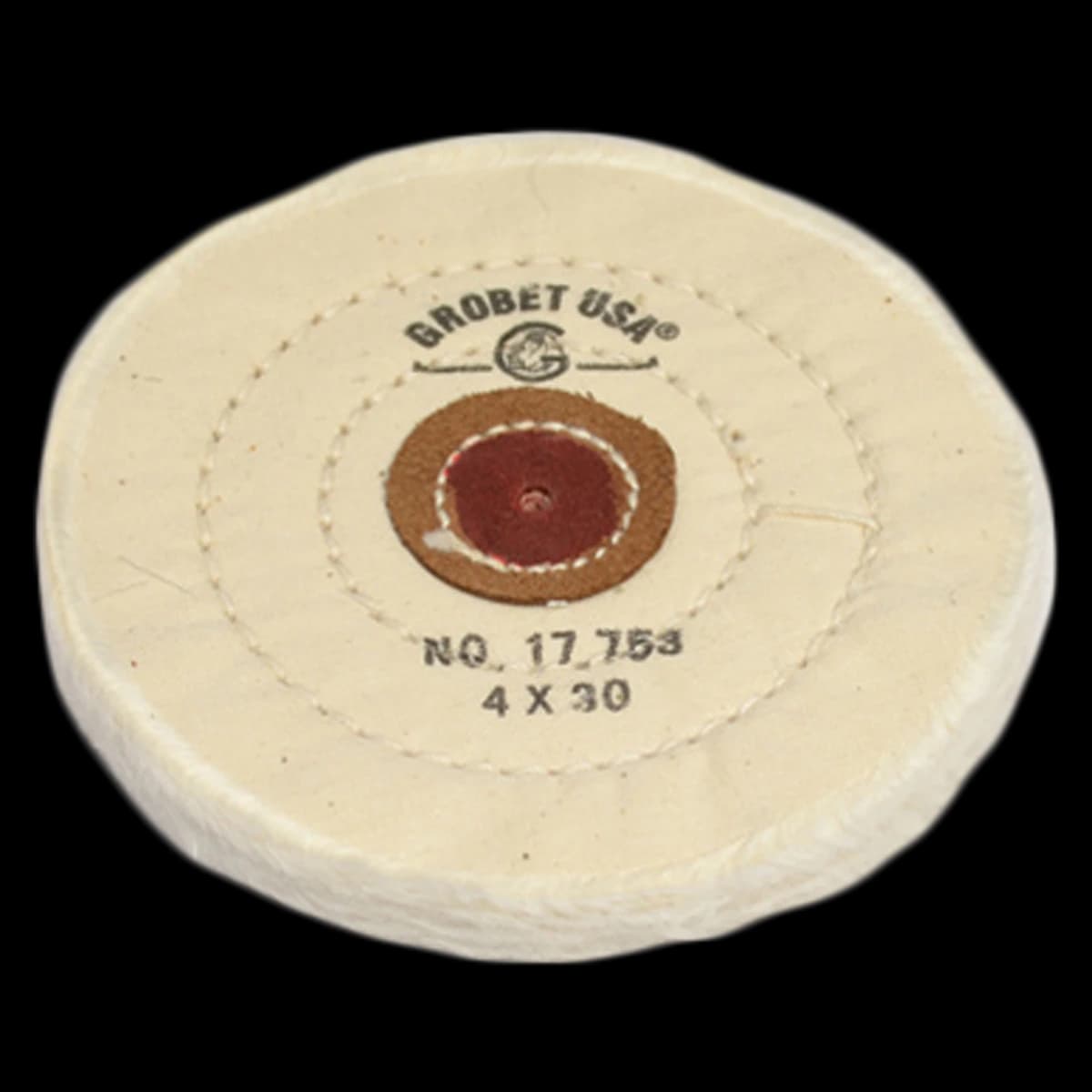Finex Muslin Buff, 4" x 30 Ply, 12/Box - Finex Muslin Buff Leather Cnt - Image 1