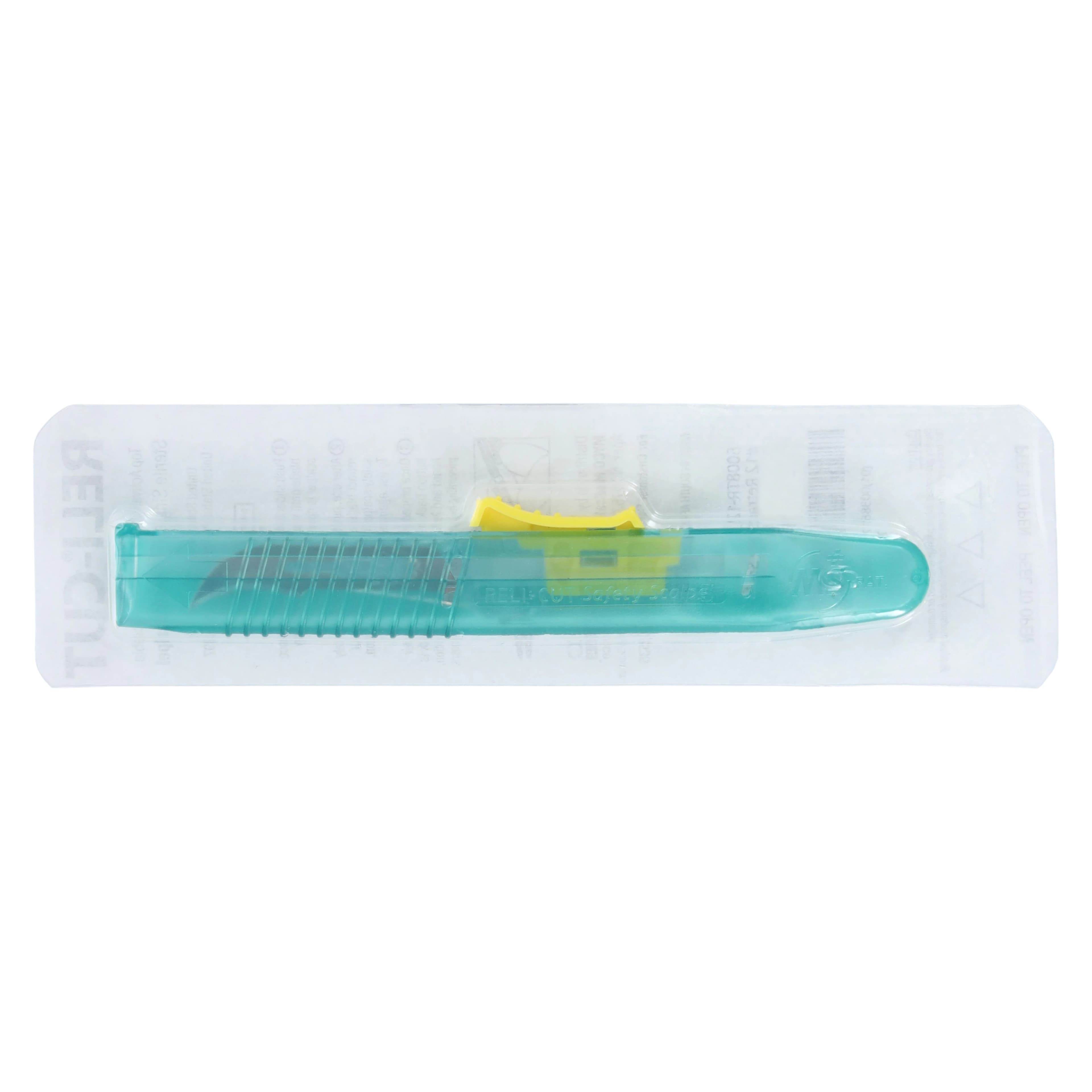 Myco Medical Technocut Plus Retractable Disposable Safety Scalpel, #12 Blade, Sterile, Yellow, 10/Box, 6008TR-12 thumbnail 3