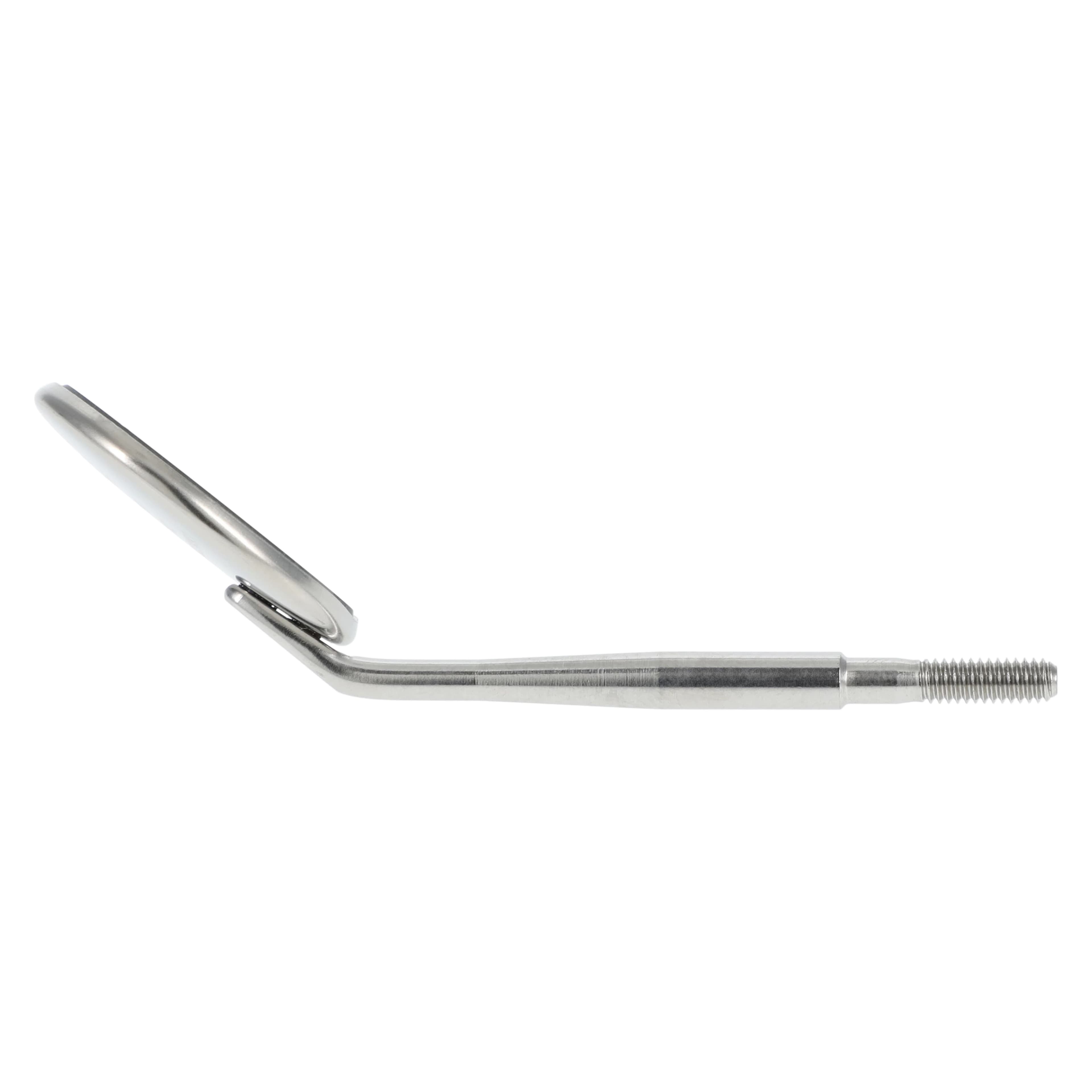 PDT Cruise Line Mouth Mirror, #5 (15/16") Rhodium-Coated Front Surface, Cone Socket, Stainless Steel, 1/Pk, T050 thumbnail 3