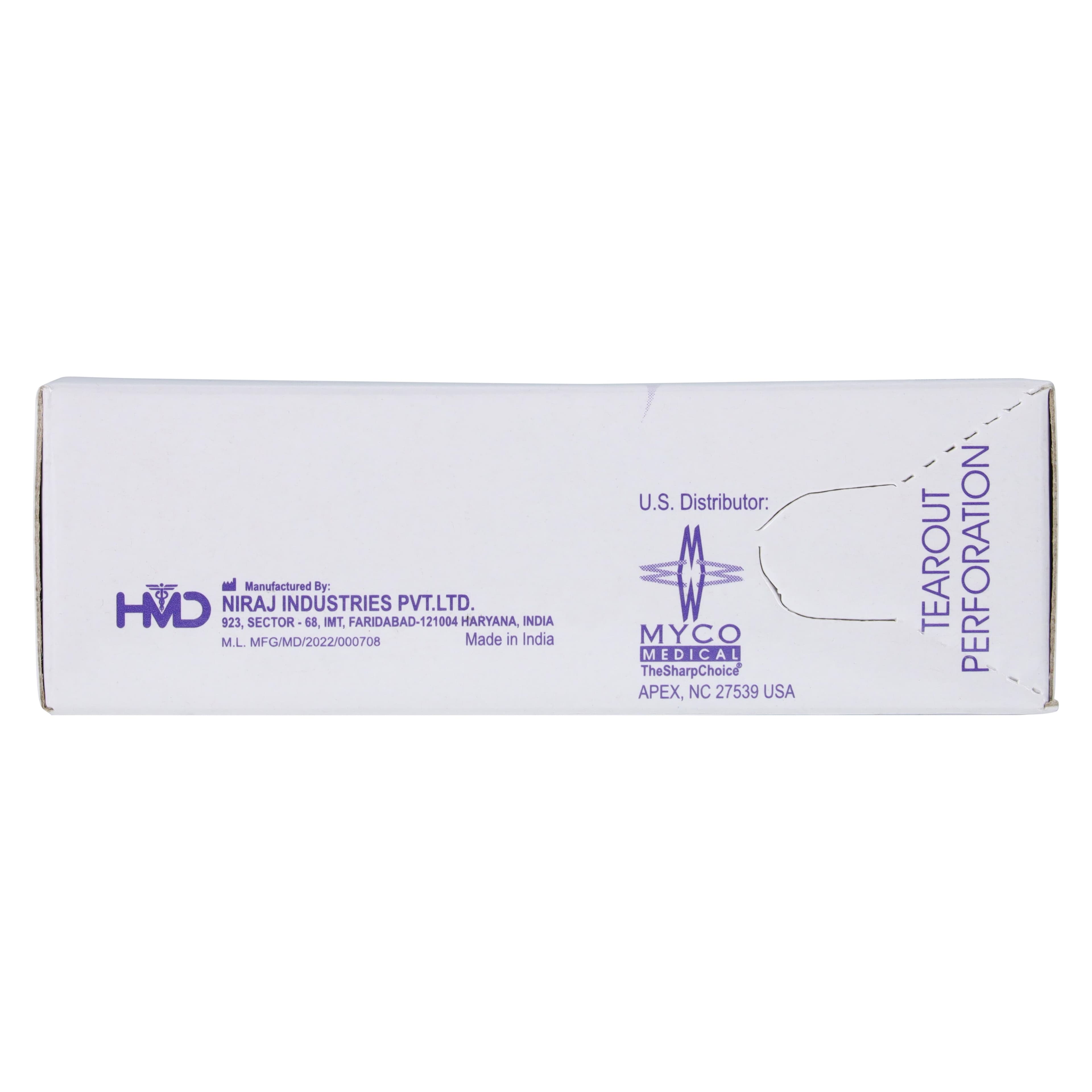 Myco Medical Surgeon Blade Carbon Steel #10, Sterile, Disposable, 100/Bx thumbnail 7