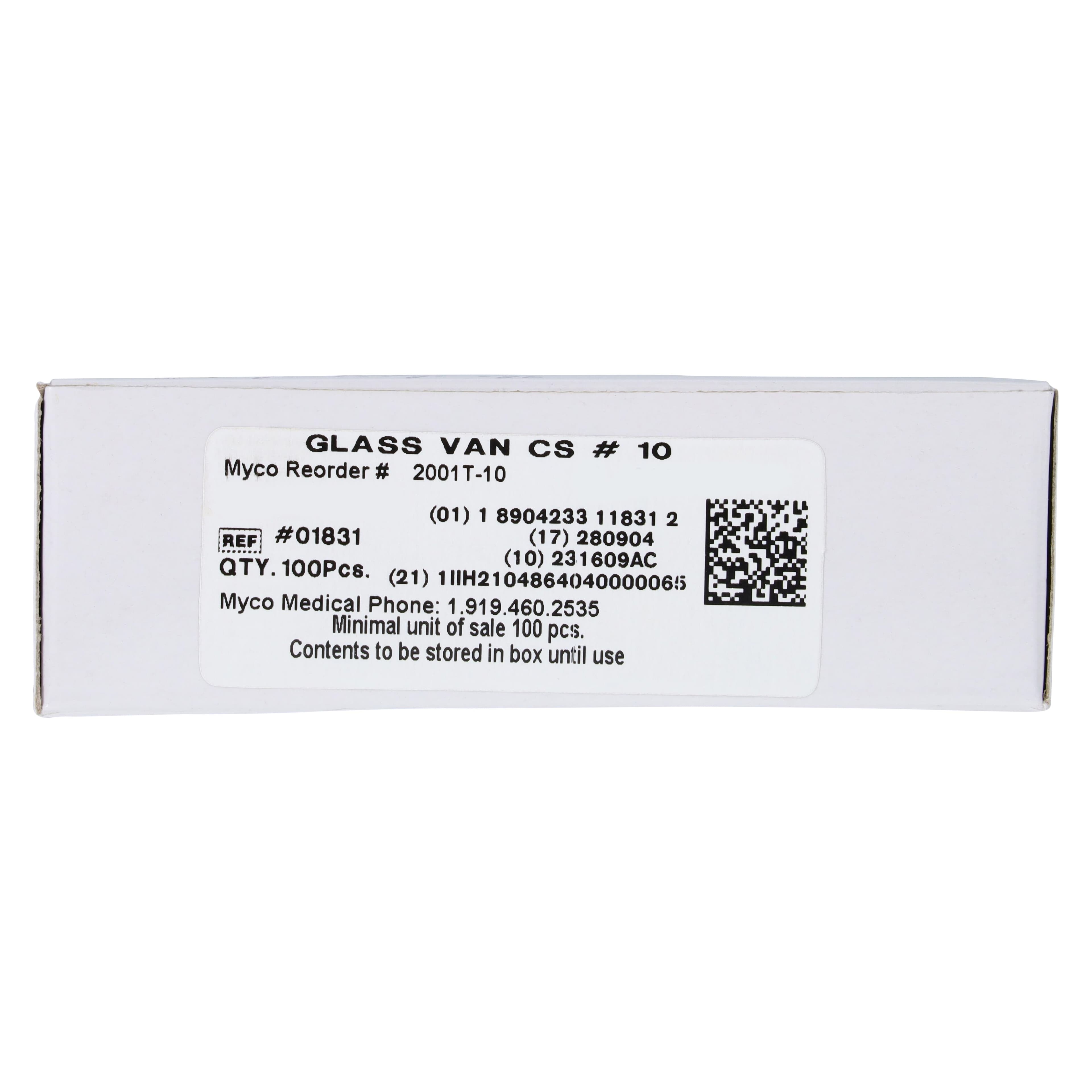 Myco Medical Surgeon Blade Carbon Steel #10, Sterile, Disposable, 100/Bx thumbnail 8