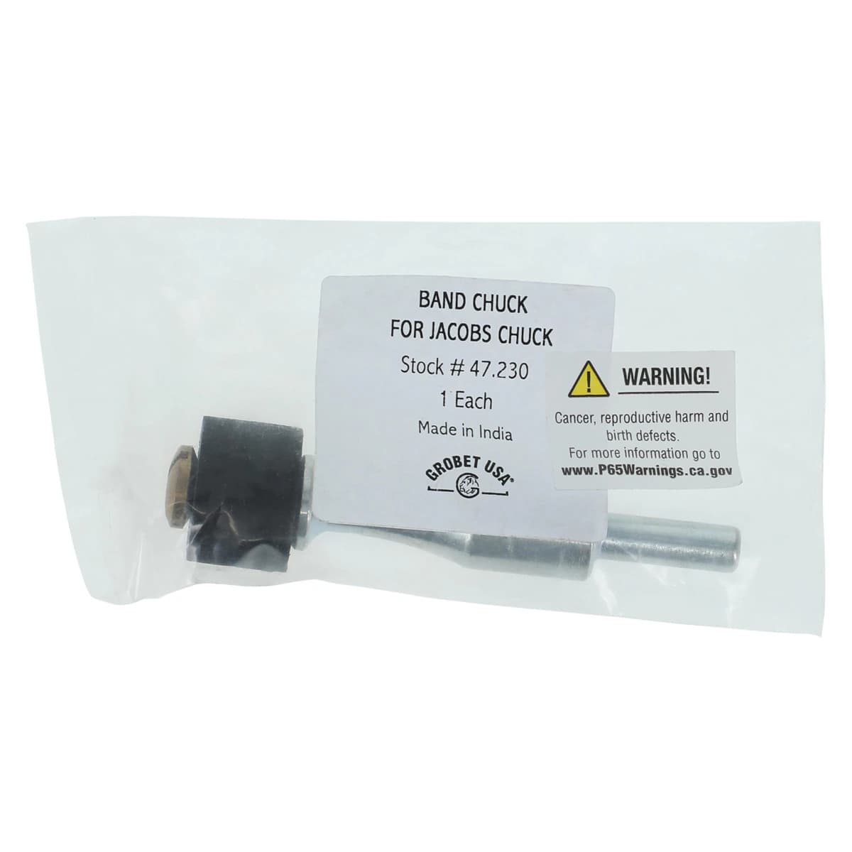 Grobet Abrasive Band Chuck Style 90, Brass with 1/4" Shank - Abrasive Band Chuck Style 90 - Image 1