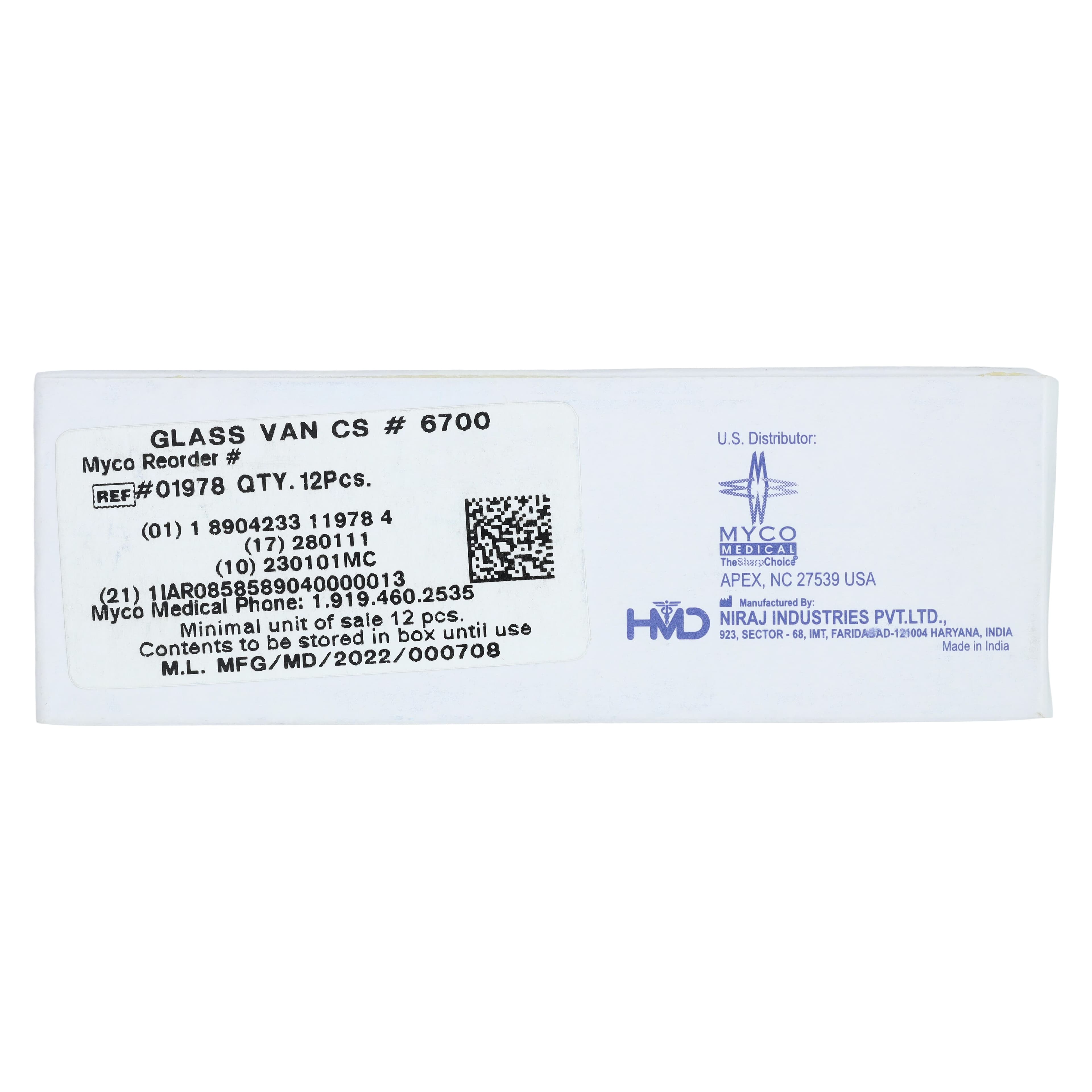 Glassvan Sterile Miniature Carbon Steel Surgical Blades, #6700, 12/Box, 2002-67 thumbnail 5