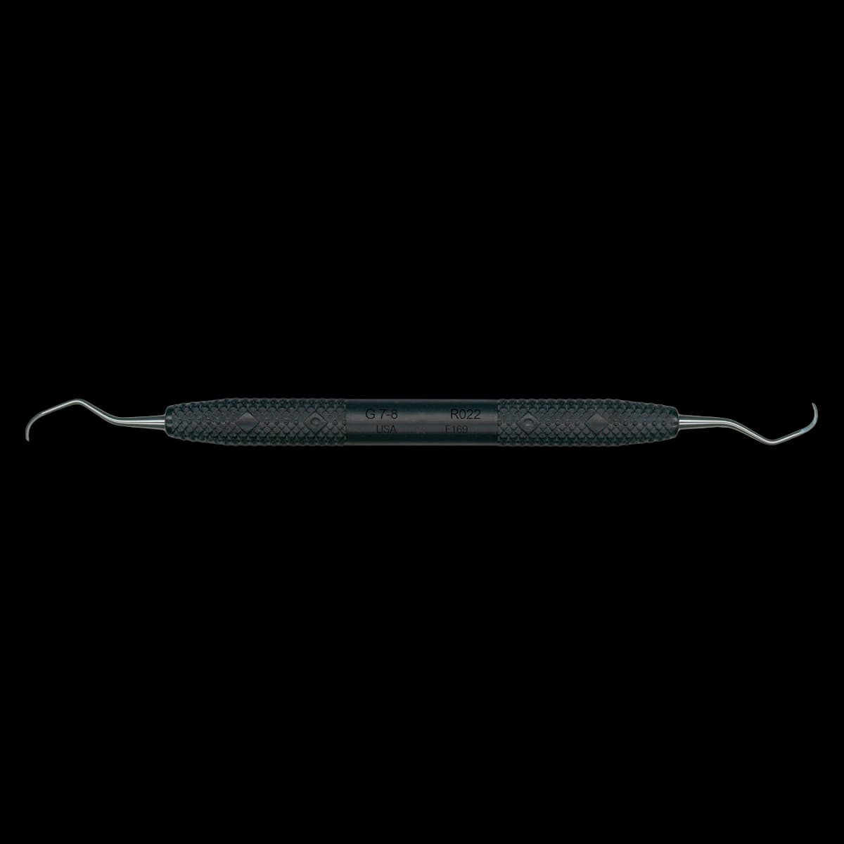 Amazing Gracey Curette Double End 7/8, Resin Handle, Black, Each - Amazing Gracey DE 7/8 Black - Image 1