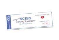 Scies Brand Swiss Jewelers Piercing Saw Blades, Size 2/0, 0.021"W x 0.010" Thick, 53 TPI, 144/Box - Scies Brand Swiss Jewelers Sawblades Size 2/0 Pack of 144 - Image 1