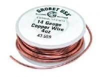 Grobet Binding Wire, Copper, 16 Gauge, Soft, 4 oz Spool - Binding Wire Copper 16Ga Soft - Image 1